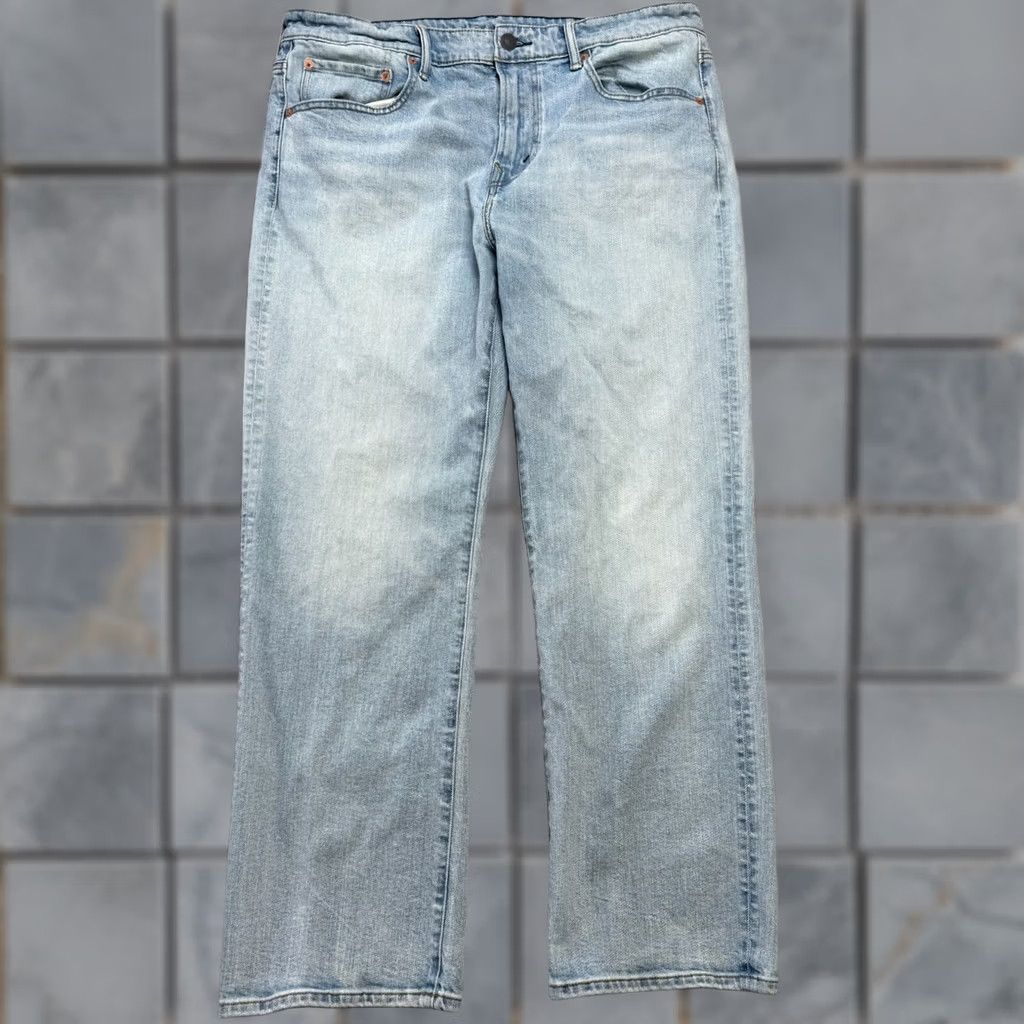 American Eagle Outfitters VINTAGE American Eagle Jeans Mens 36x30 Light Wash Blue Relaxed Straight Summer Preppy Men Jeans 5-Pocket Denim Stretch Regular Size US 36 / EU 52 - 1 Thumbnail