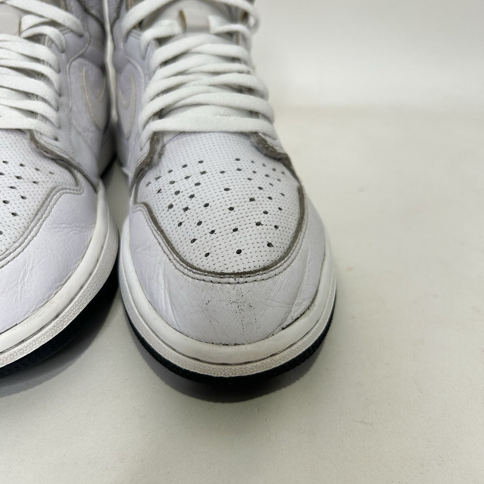 Nike Nike Air Jordan 1 High Retro OG “White Perforated” Size US 12 / EU 45 - 14 Thumbnail