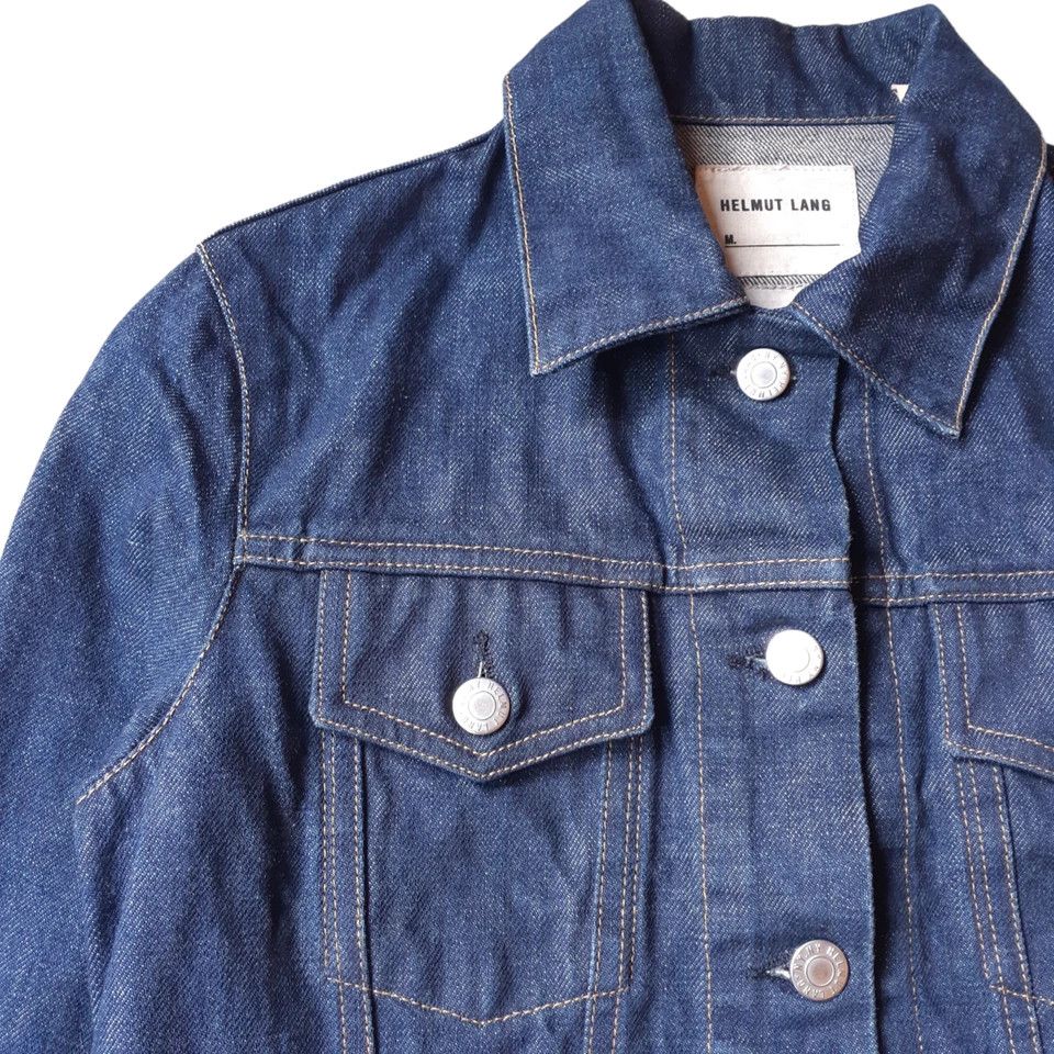 Helmut Lang HELMUT LANG 1999 Folded Sleeves Denim Jacket Women Size XS / US 0-2 / IT 36-38 - 3 Thumbnail