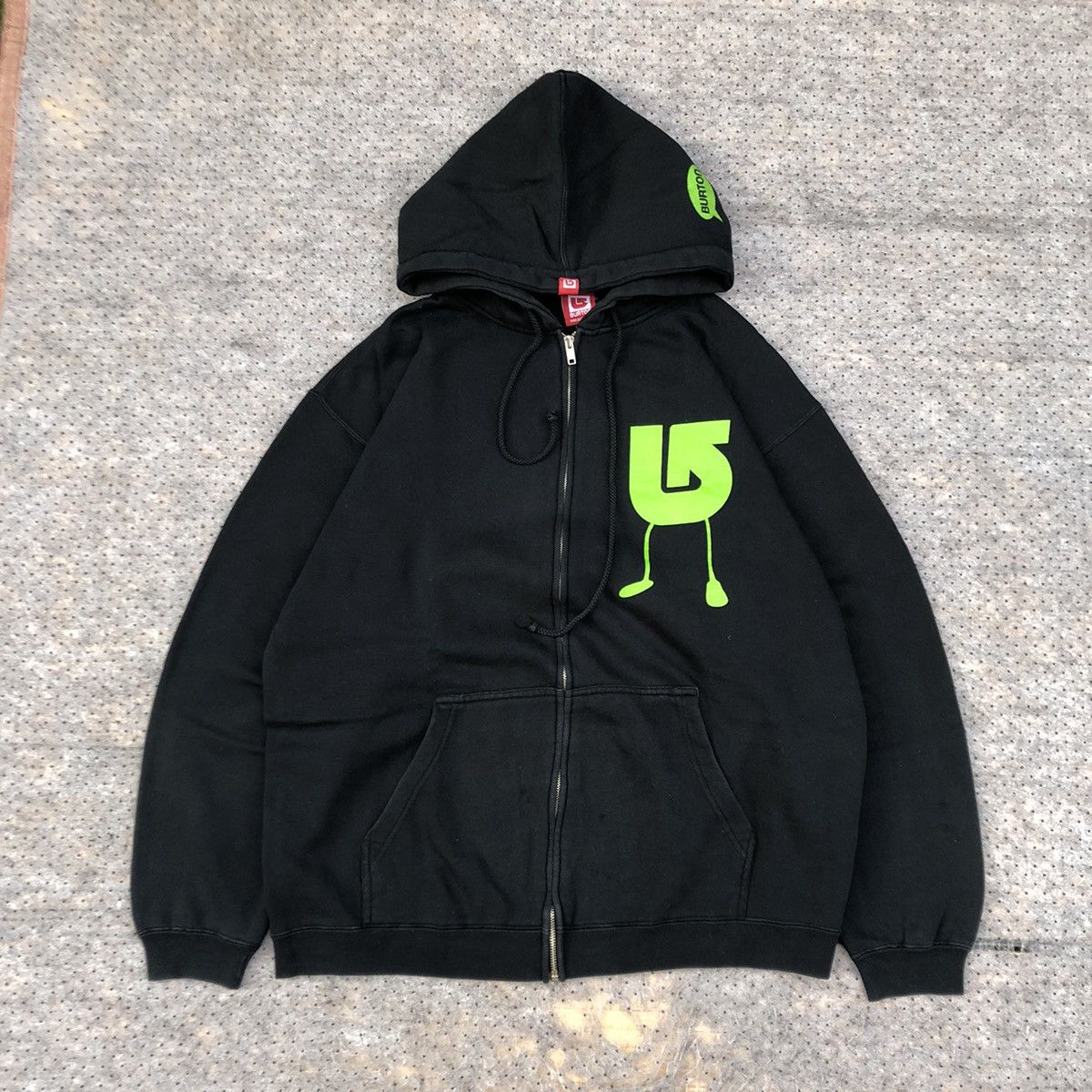 Burton × Vintage Y2k Burton Logo Zipper Hoodie Size US L / EU 52-54 / 3 - 7 Thumbnail