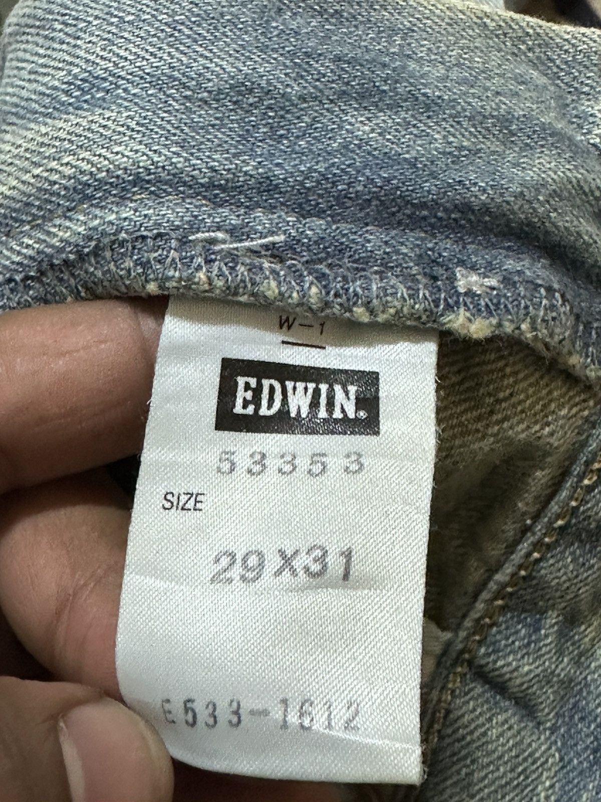 Edwin Vintage Edwin Miss 503WS Mudwash Grunge Distressed Denim Size US 30 / EU 46 - 9 Thumbnail
