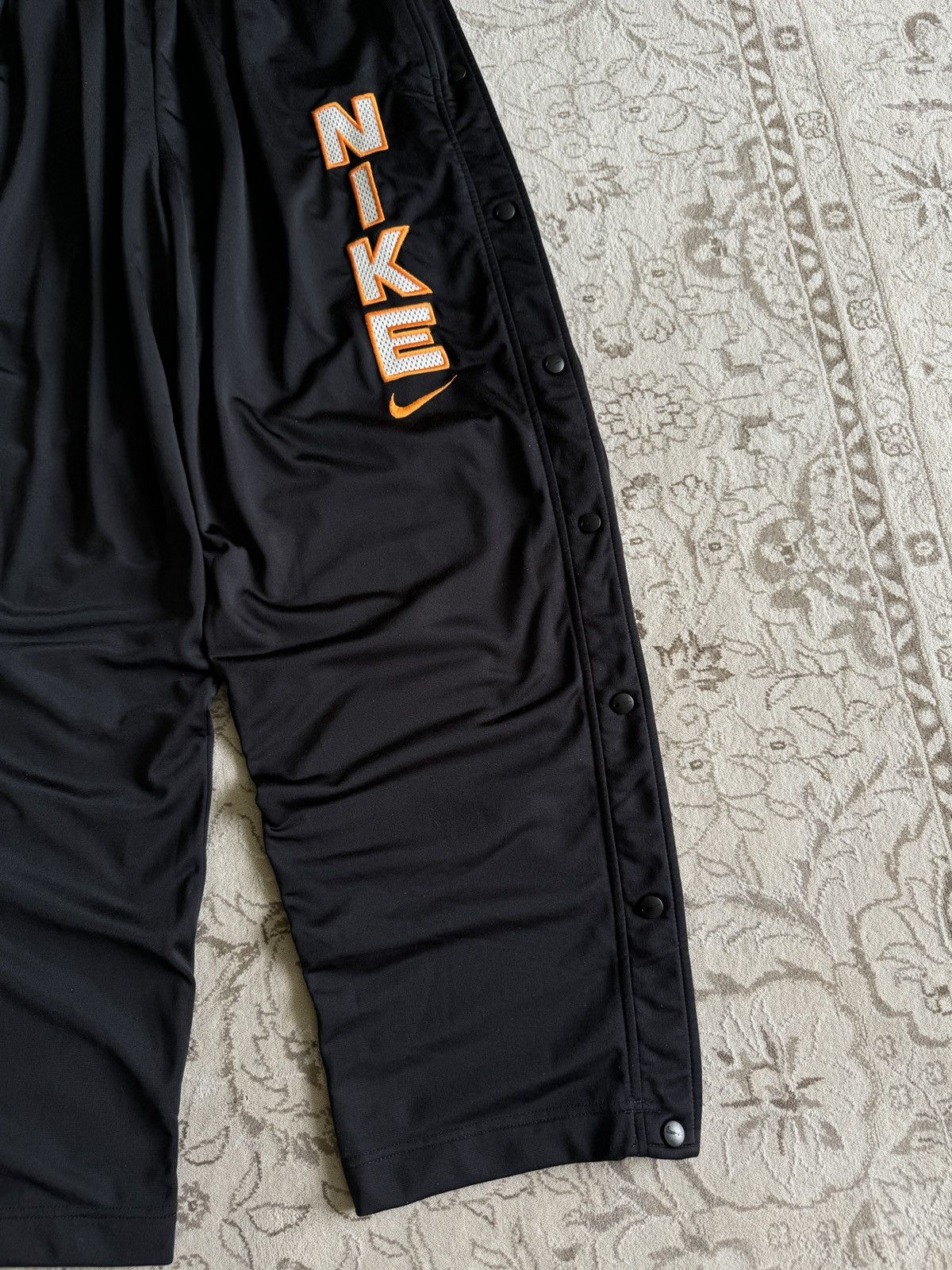 Nike Vintage 90s Nike Baggy Track Pants Big Logo Button Up Swoosh Size US 36 / EU 52 - 6 Thumbnail