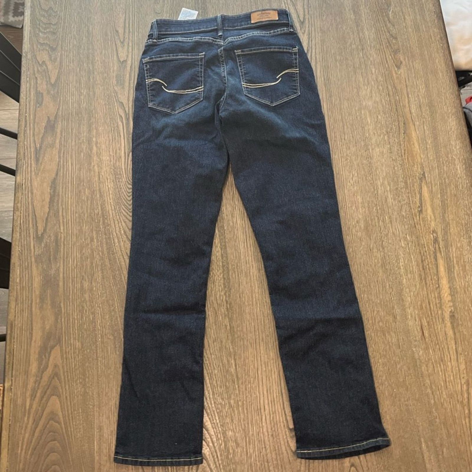 Vintage Levi’s Signature Modern Slim Dark Wash Faded Denim Jeans 27 Size 27" / US 4 / IT 40 - 9 Thumbnail
