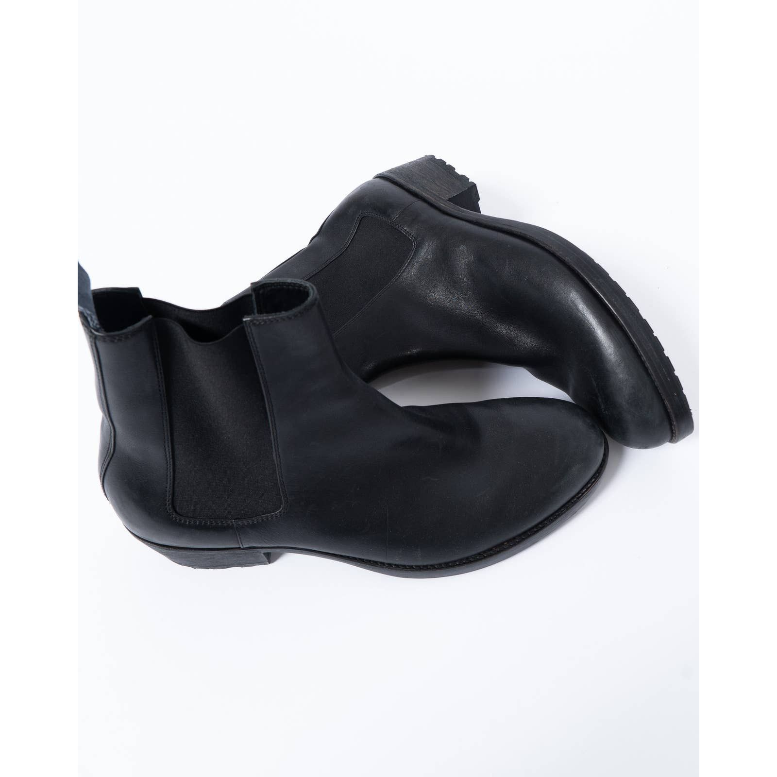 Haider Ackermann FW18 Chunky Black Leather Chelsea Boots Size US 11 / EU 44 - 3 Thumbnail