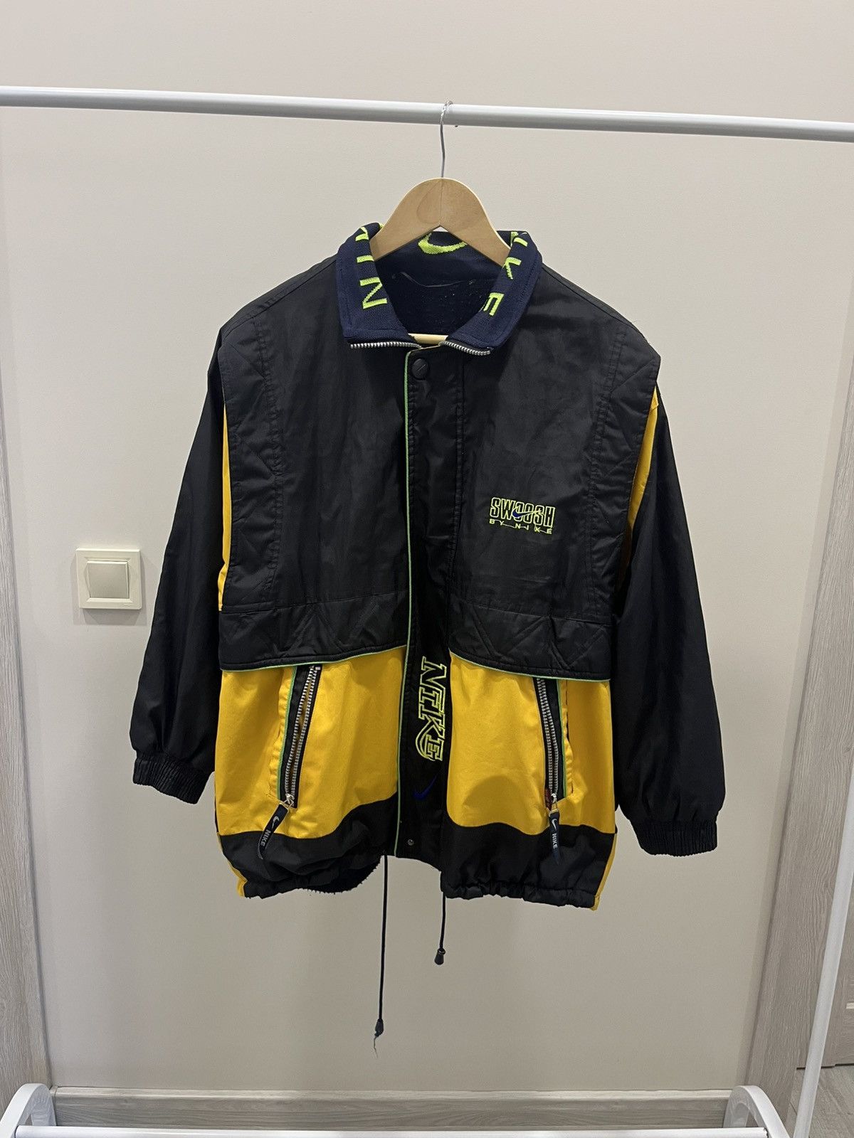 Nike Nike Big Swoosh USA Vintage Reversible Puffer Jacket 90s 