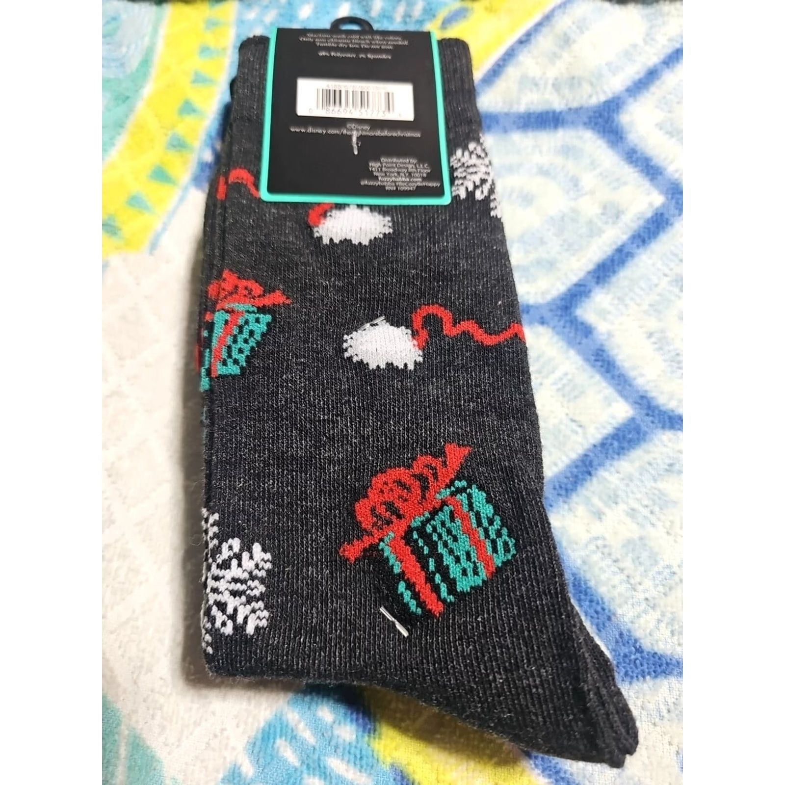 Disney Disney JACK SKELLINGTON Nightmare Before Christmas X-MAS Crew Socks 2 Pairs Unisex Adults Crew Socks Multicolor 6.5-12 10-13 Polyester Spandex N/A Size ONE SIZE - 2 Thumbnail