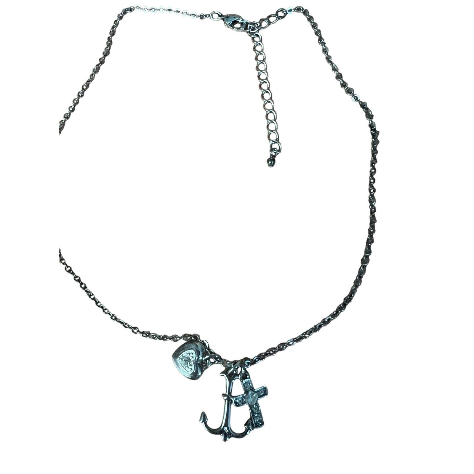 Anonymous Club AVON Interchange Charm 18" Silvertone Faith hope luv Size ONE SIZE - 3 Thumbnail