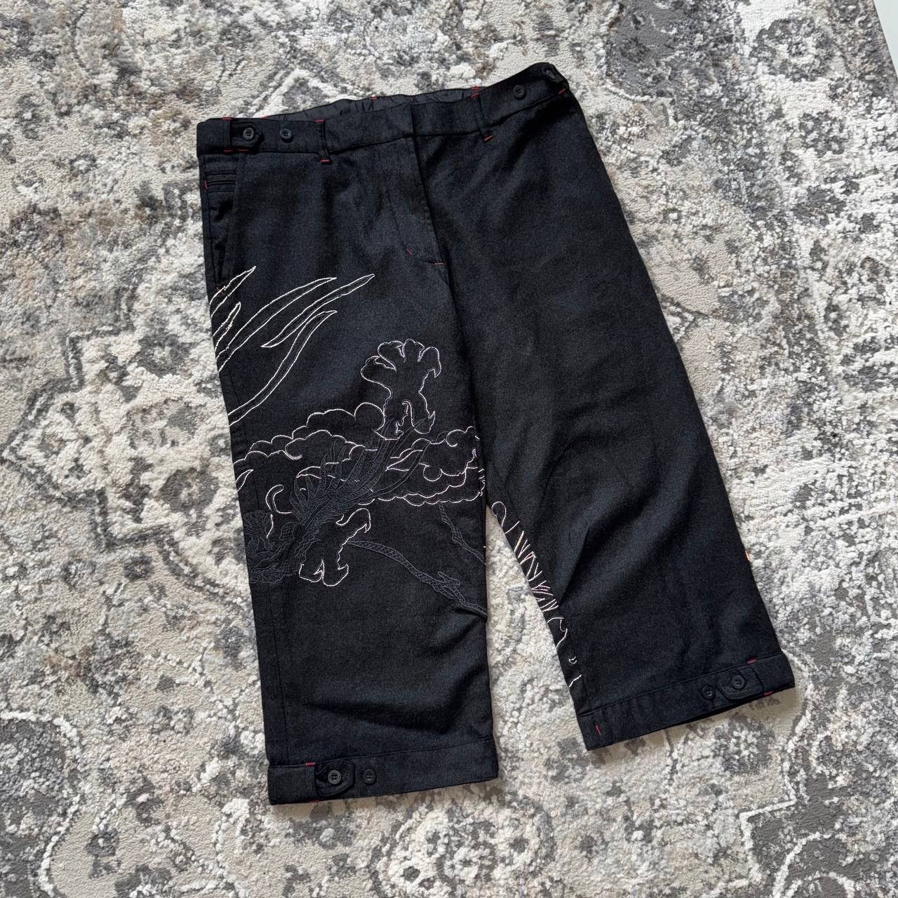 Maharishi Maharishi Wool Flannel Capri Dragon Embroidery 3M Pants Size 29" - 3 Thumbnail