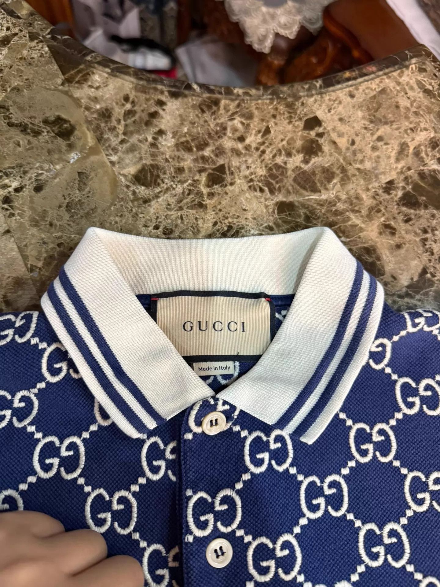 Gucci Gucci Allover Logo Classic T-shirt L Size US L / EU 52-54 / 3 - 4 Thumbnail