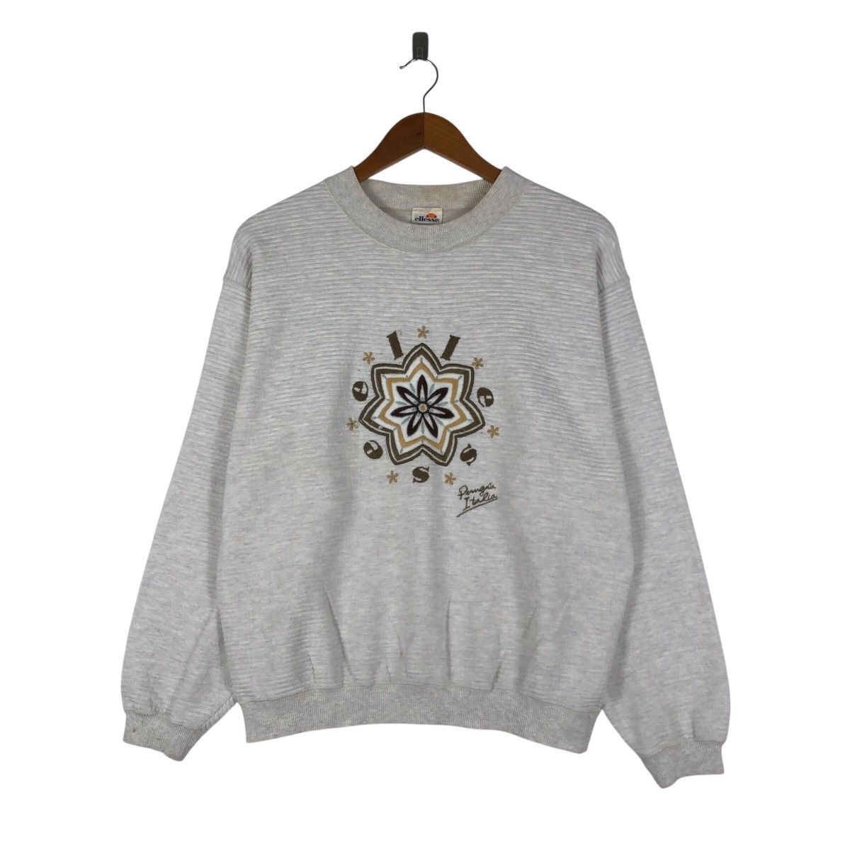 Ellesse ELLESSE Embroidery Logo Corduroy Sweatshirt Size US L / EU 52-54 / 3 - 1 Thumbnail