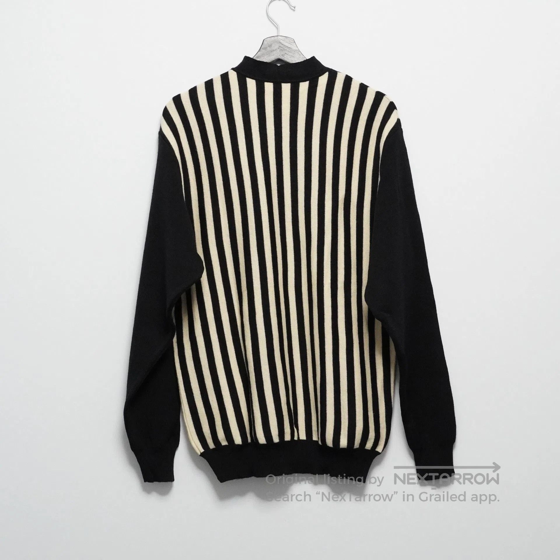 Yohji Yamamoto Yohji Yamamoto 1990SS Double Collar Striped Sweater. Size US M / EU 48-50 / 2 - 3 Thumbnail