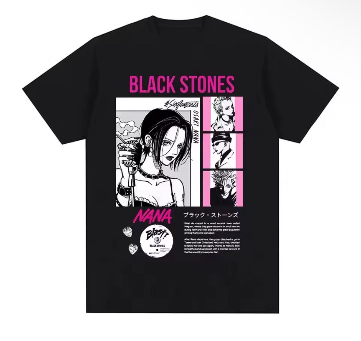 Other Streetwear Retro Anime Nana Osaki Print Short Sleeve T-Shirt Size US XL / EU 56 / 4 - 1 Thumbnail