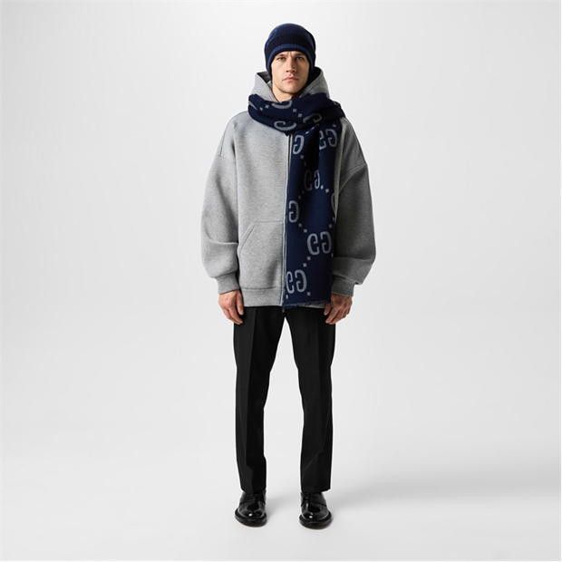 Gucci GUCCI Men'S Jacquard Wool Gg Scarf Size ONE SIZE - 4 Thumbnail