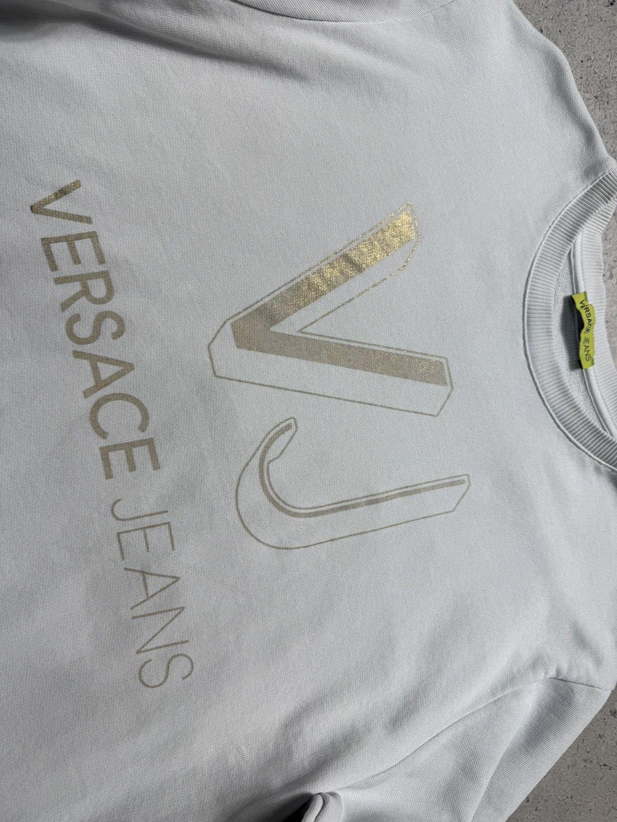 Versace Jeans Couture Versace Jeans Couture Big Logo White Sweatshirt Size XL Size US XL / EU 56 / 4 - 5 Thumbnail