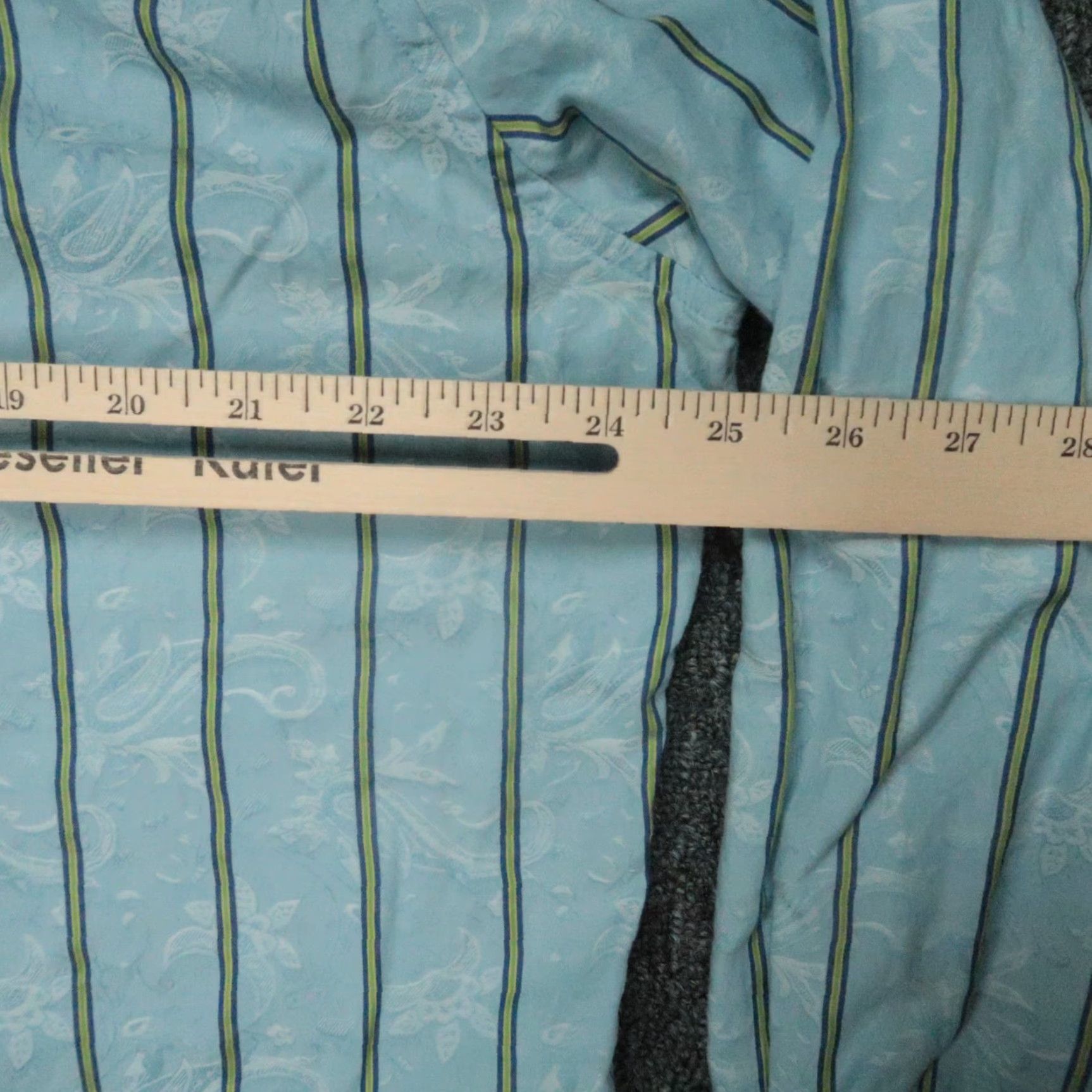 Robert Graham Robert Graham Shirt Mens XL Striped Classic Fit Button Long Sleeve Blue Cotton N/A Size US XL / EU 56 / 4 - 6 Thumbnail