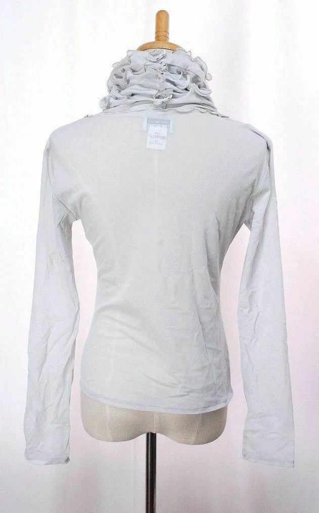 Issey Miyake issey miyake size:3 Light grey petal-shaped collar T-shirt Size XXS / US 00 / IT 34 - 3 Thumbnail
