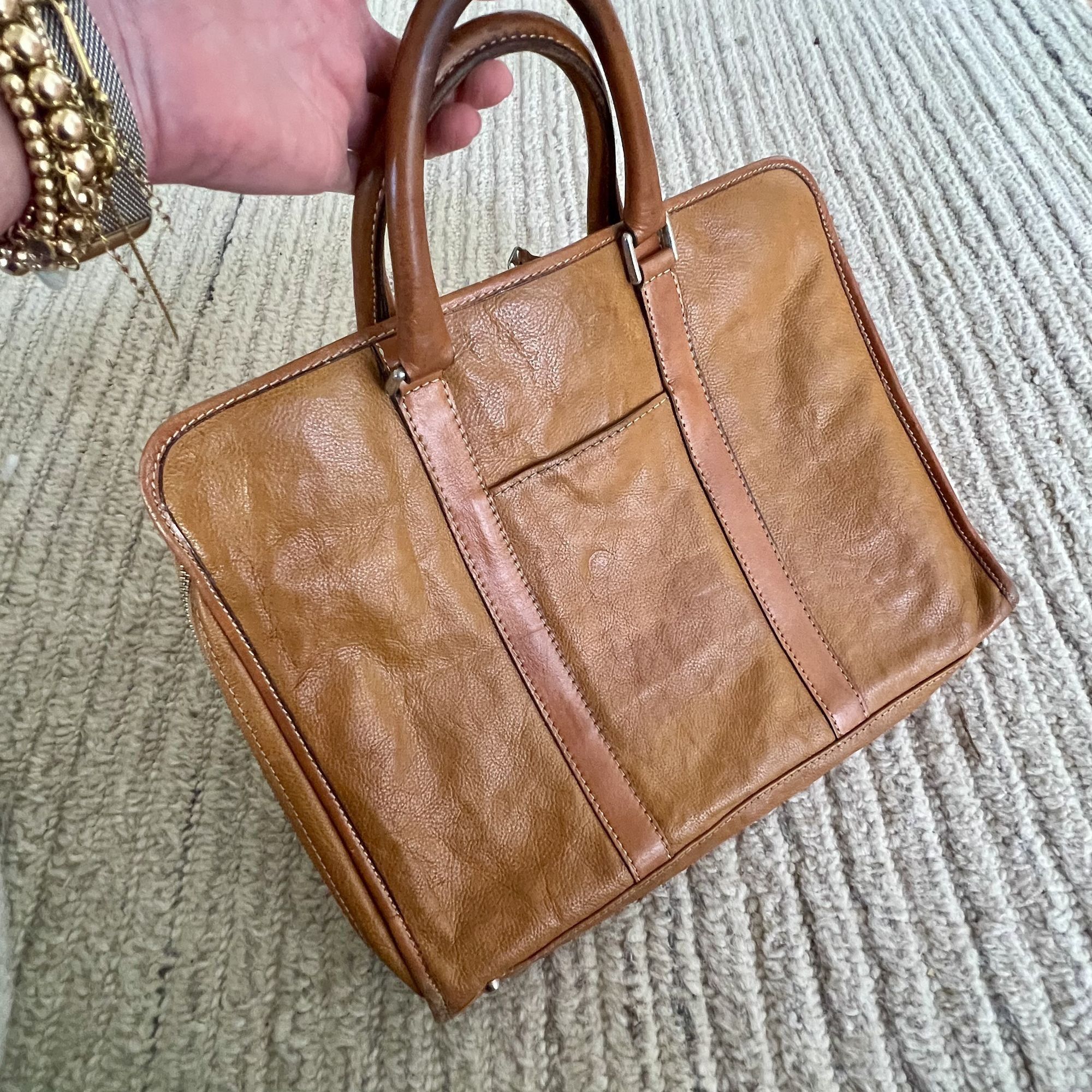 Other Vintage Artisan Leather Briefcase Unisex Full Grain Patina B Size ONE SIZE - 13 Thumbnail