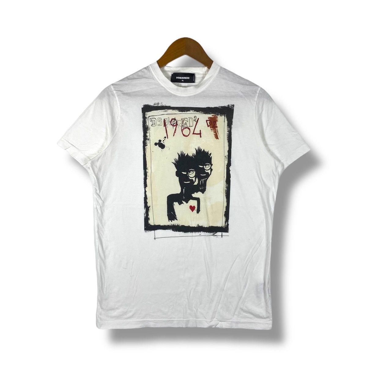 Dsquared2 × Jean-Michel Basquiat DSQUARED 2 Jean-Michel Basquiat 1964 Art Tee Shirt Size US XL / EU 56 / 4 - 1 Thumbnail