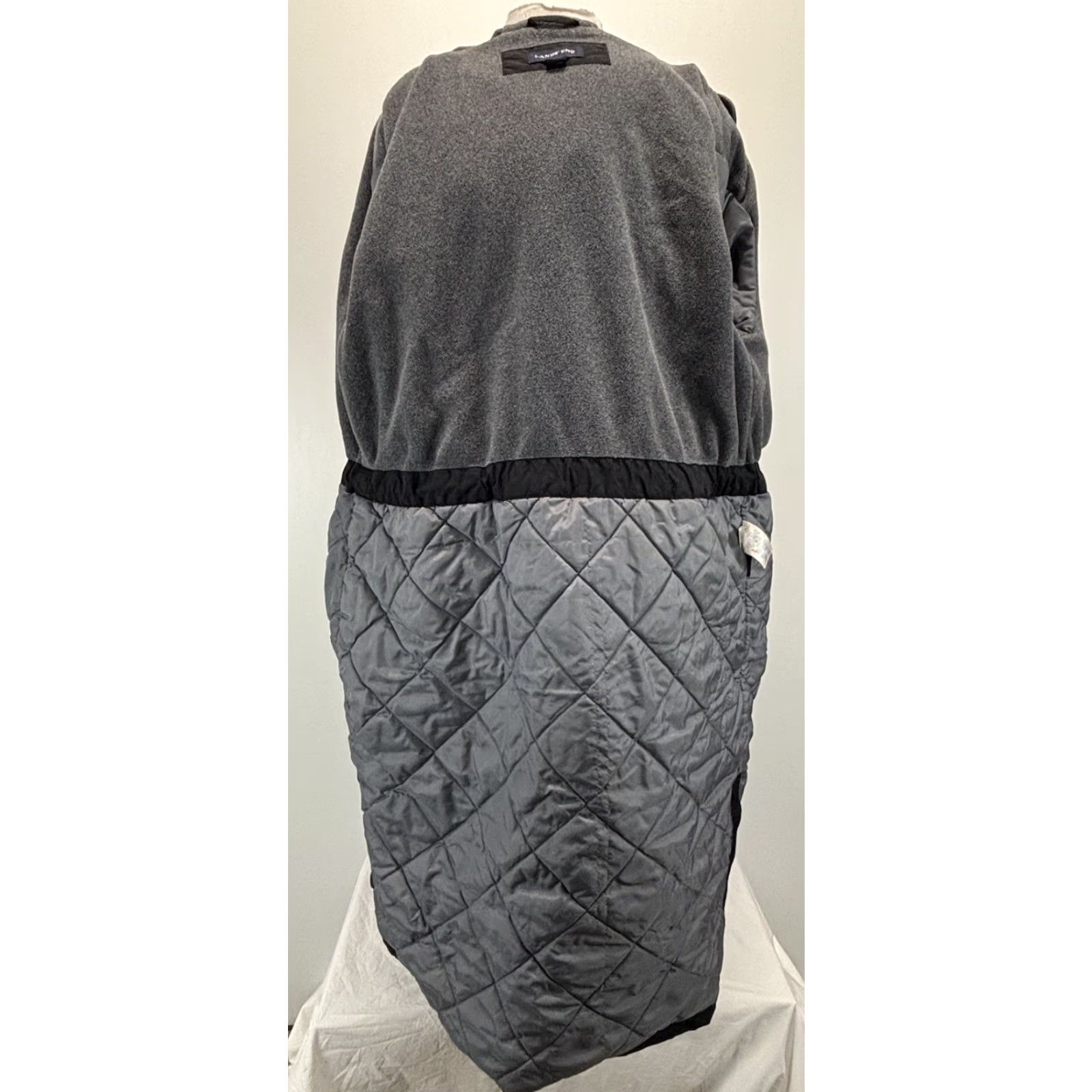 Lands' End Lands' End Black Long Coat Parka Women M 10 12 Fleece Lined Zip Hook & Loop Winter Nylon Polyester Lining Zipper Women Size M / US 6-8 / IT 42-44 - 6 Thumbnail