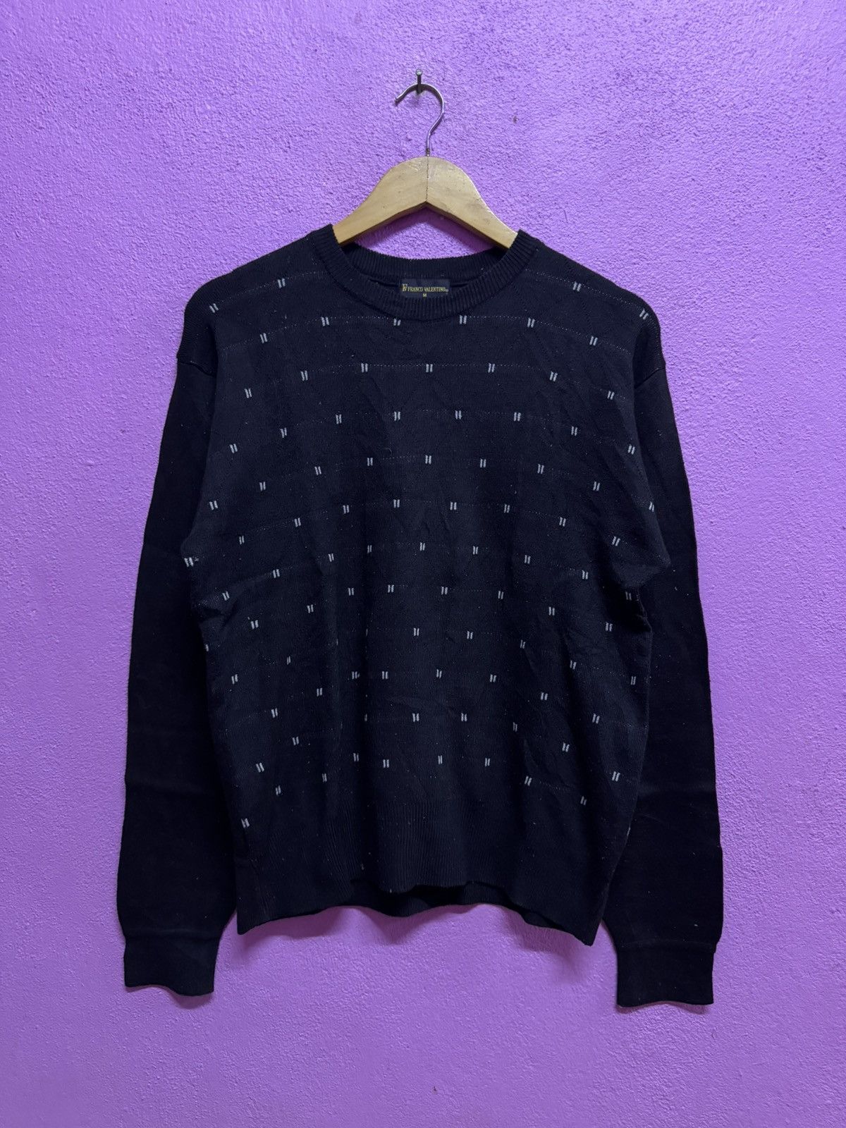 Valentino Vintage 90's Franco Valentino Italy Sweatshirts Size M Size US M / EU 48-50 / 2 - 1 Thumbnail