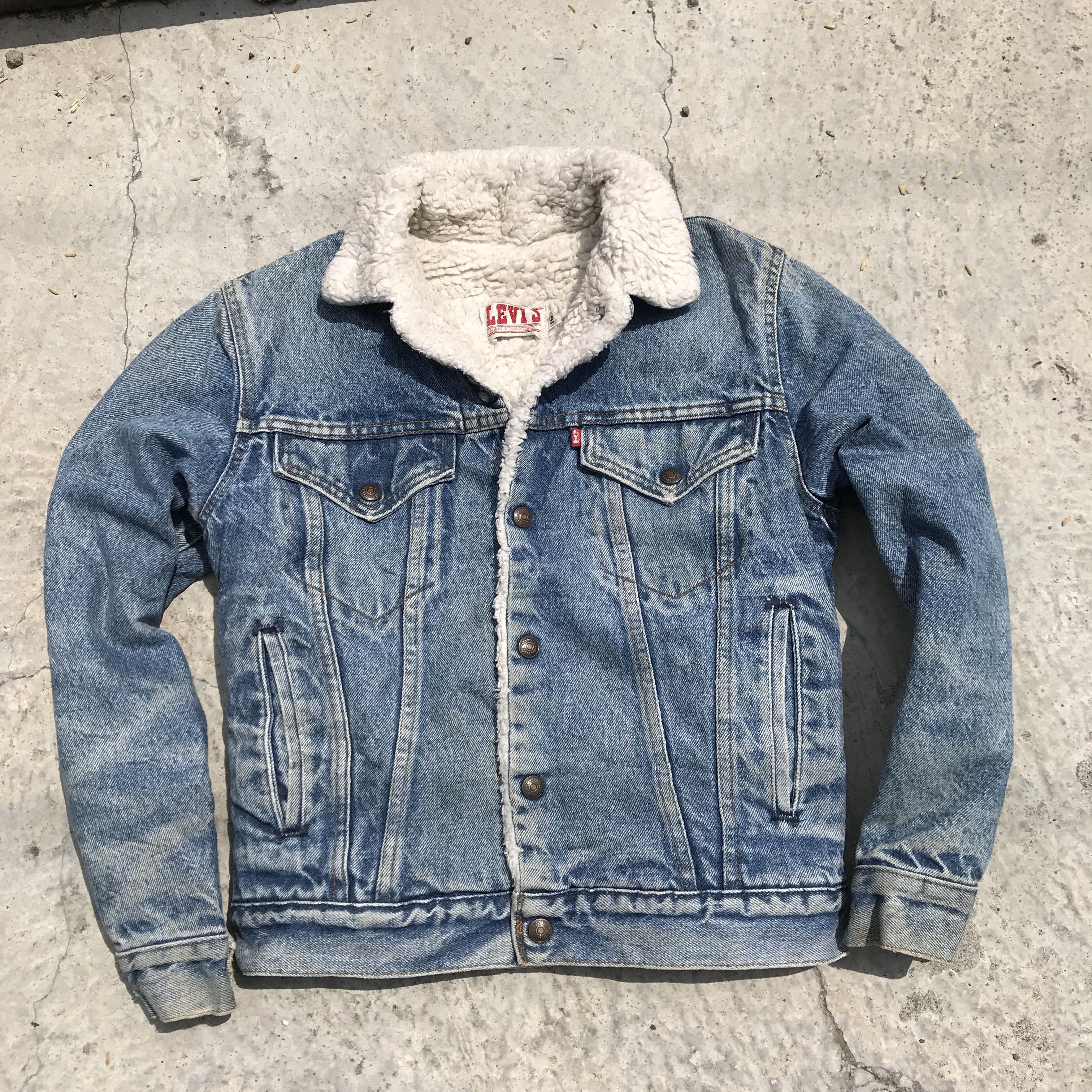 Levi's × Vintage Vintage 90s Levis Classic Sherpa lined Jeans Trucker Jacket Size US M / EU 48-50 / 2 - 3 Thumbnail