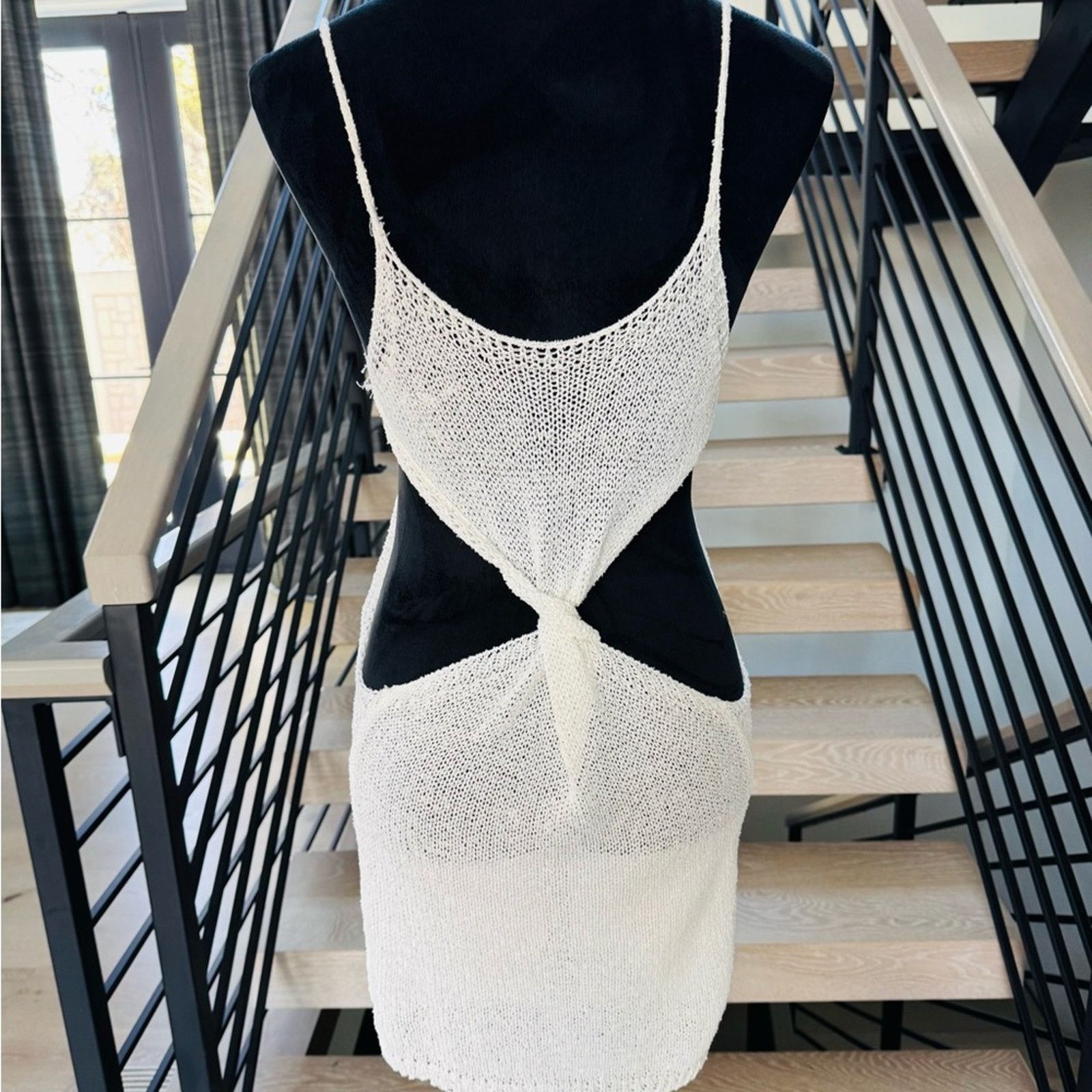 Other New Chic White Knit Cutout Dress size XS Size ONE SIZE - 4 Thumbnail