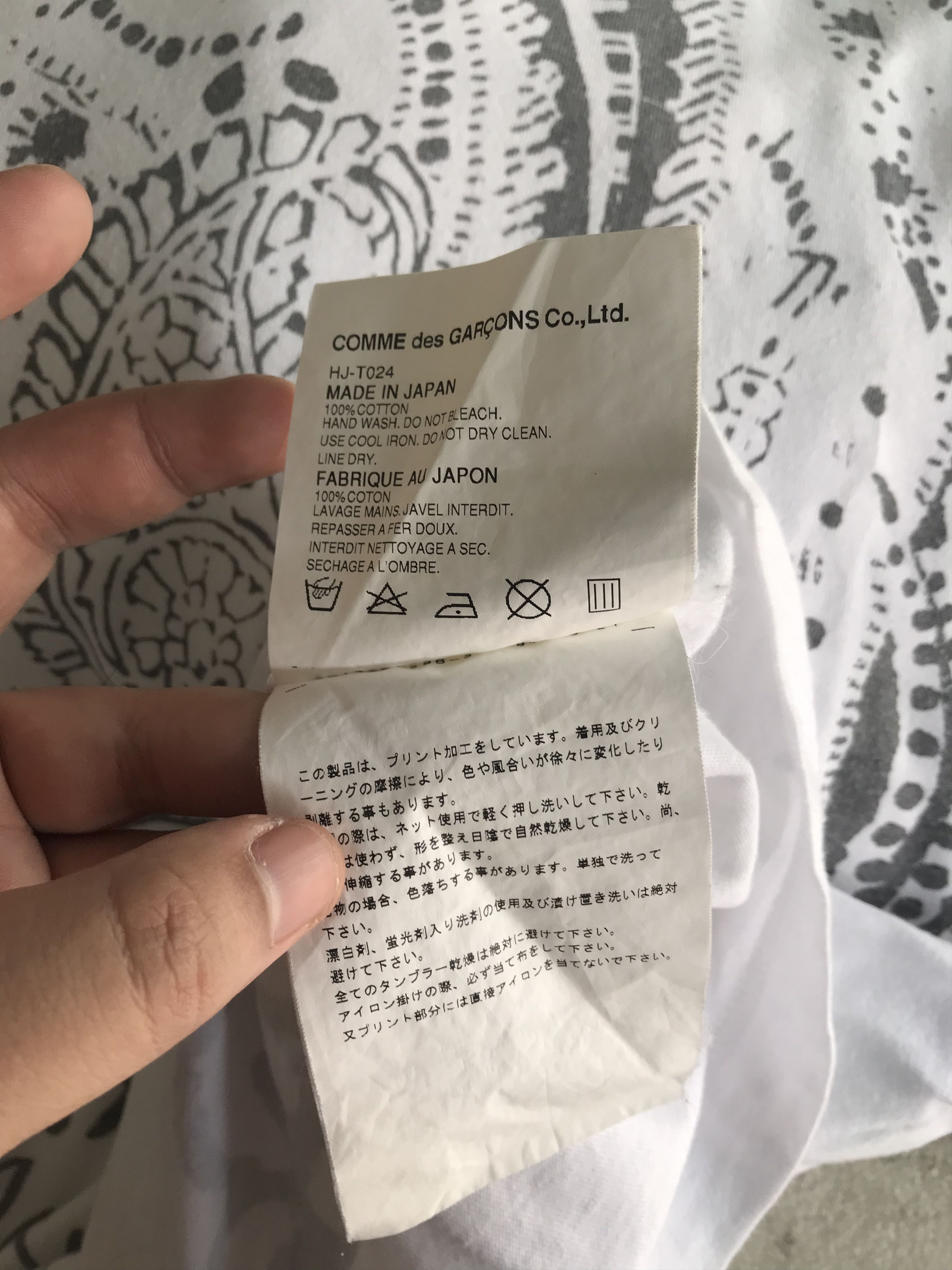 Comme des Garcons × Comme des Garcons Homme × Comme des Garcons Homme Plus Comme Des Garcons Homme AD2003 Printed Tshirt Size US L / EU 52-54 / 3 - 6 Thumbnail