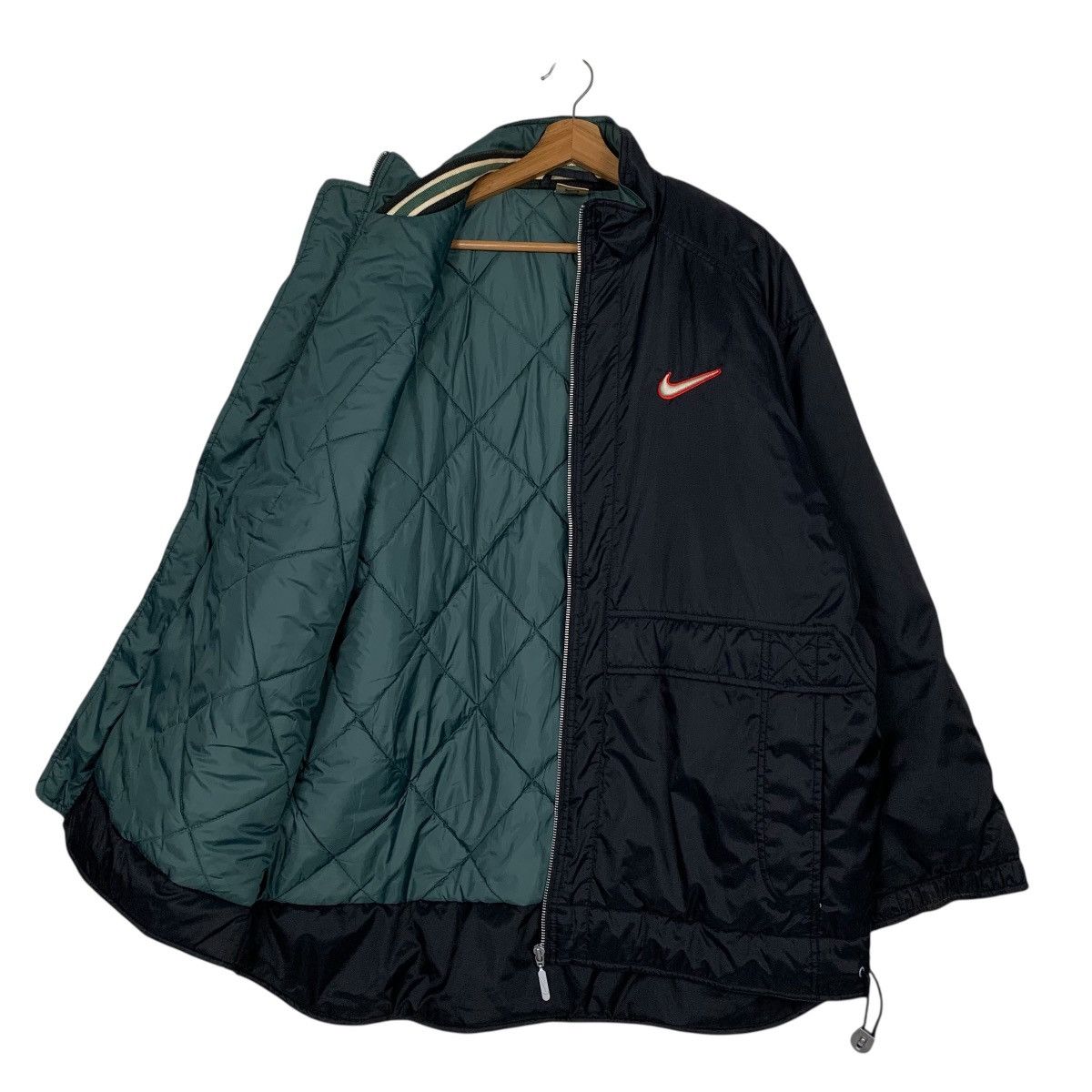 Nike Vintage Nike Swoosh Big Logo Quilted Jacket Size US M / EU 48-50 / 2 - 9 Thumbnail