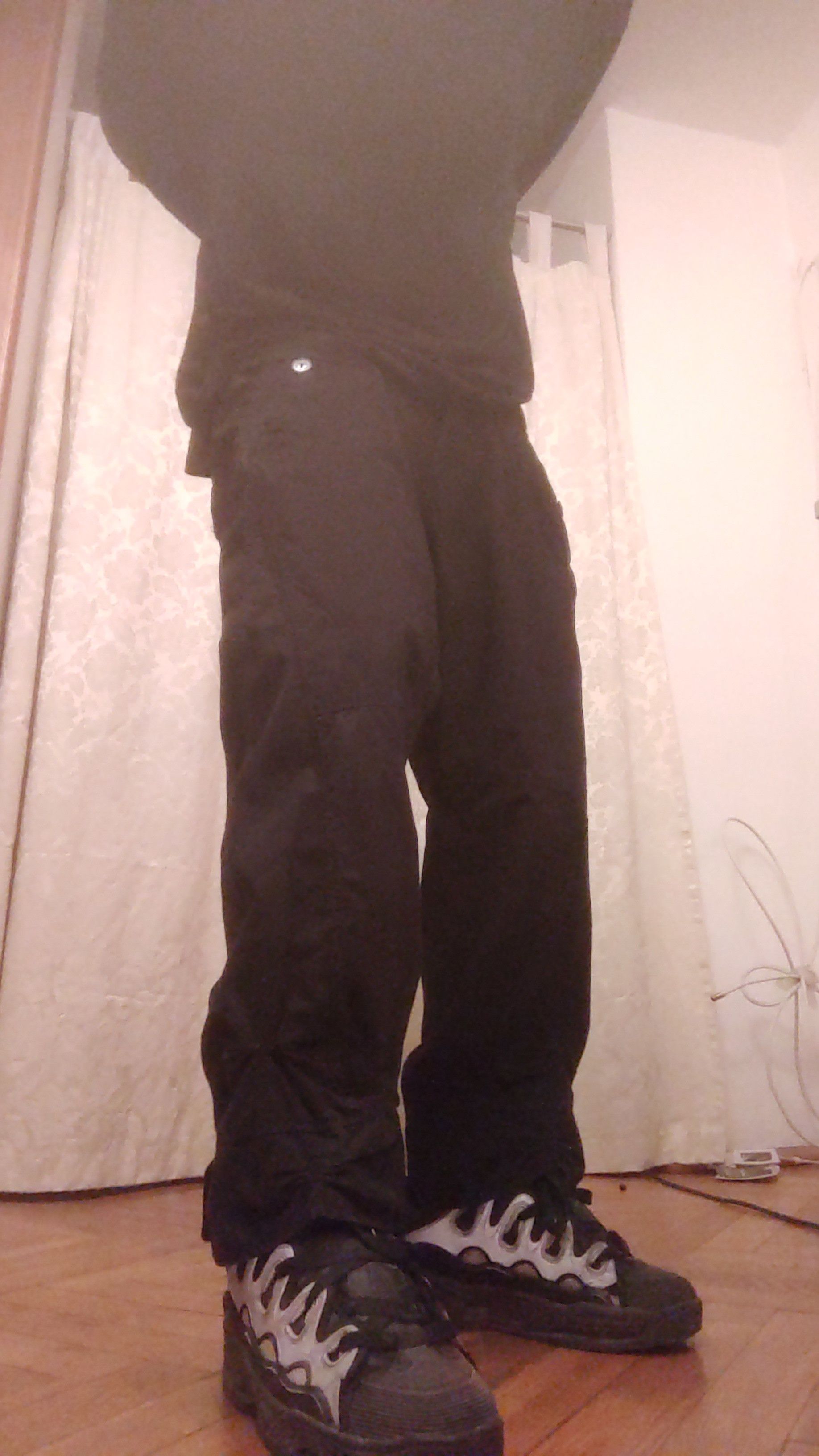 Japanese Brand × Vintage Draped 3/4 Pants Flared Shorts Goth Baggy Bootcut Vintage 32 Size US 32 / EU 48 - 7 Thumbnail