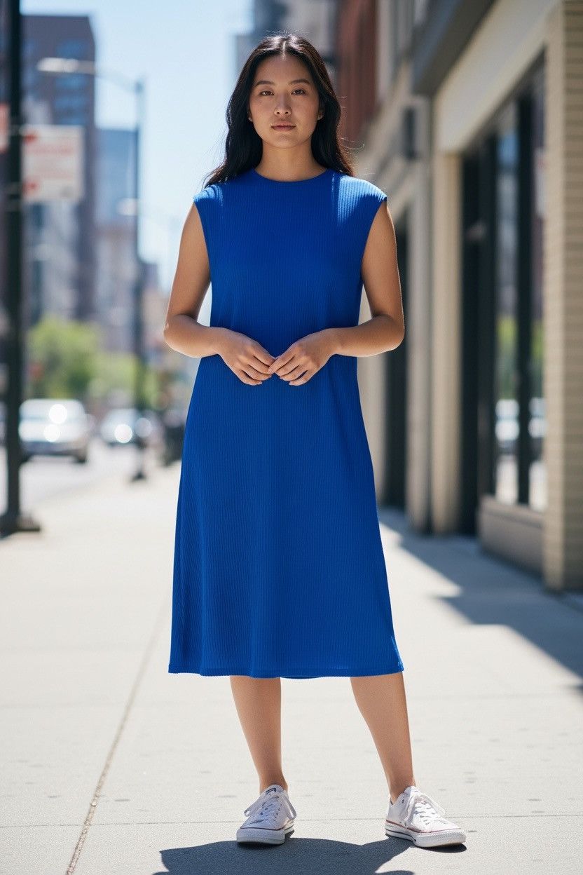 Issey Miyake 🔥ISSEY MIYAKE ME A-Poc PLEATED BLUE DRESS Size M / US 6-8 / IT 42-44 - 1 Thumbnail