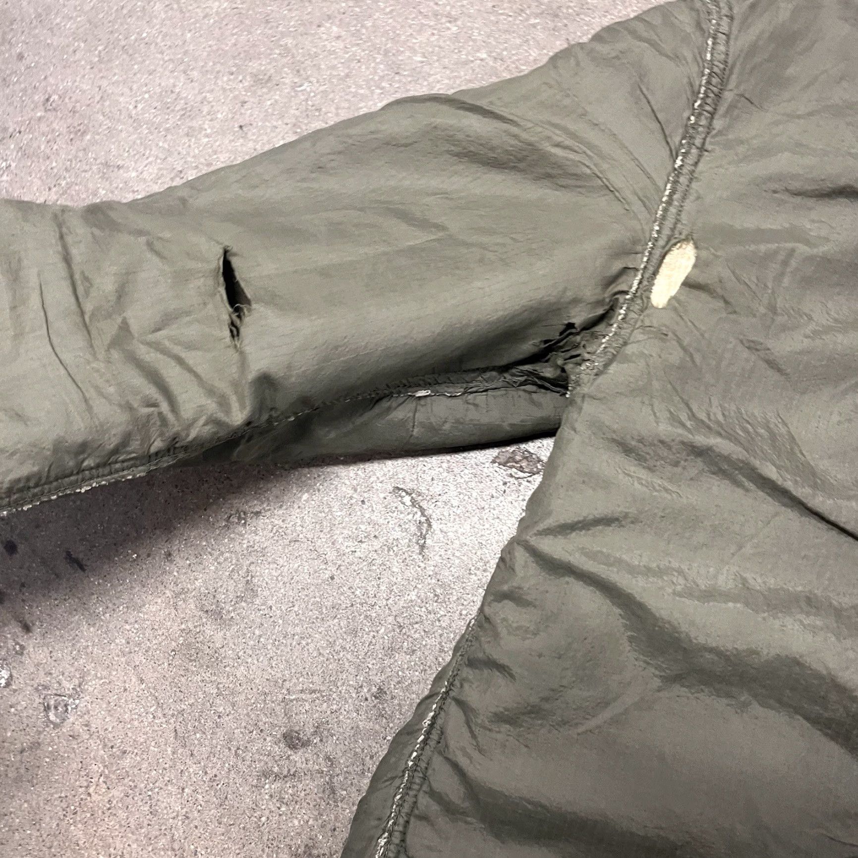 VINTAGE DT&TSC USAF Air Force Wool Jacket Liner Adult XL Green Military Bomber