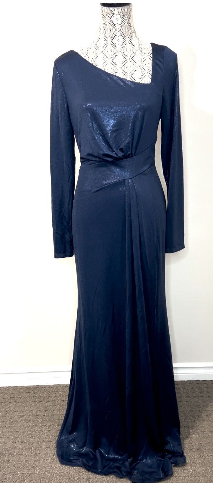 Lauren Ralph Lauren BNWT Ralph Lauren black label blue metallic gown size 12 Size XL / US 12-14 / IT 48-50 - 2 Thumbnail
