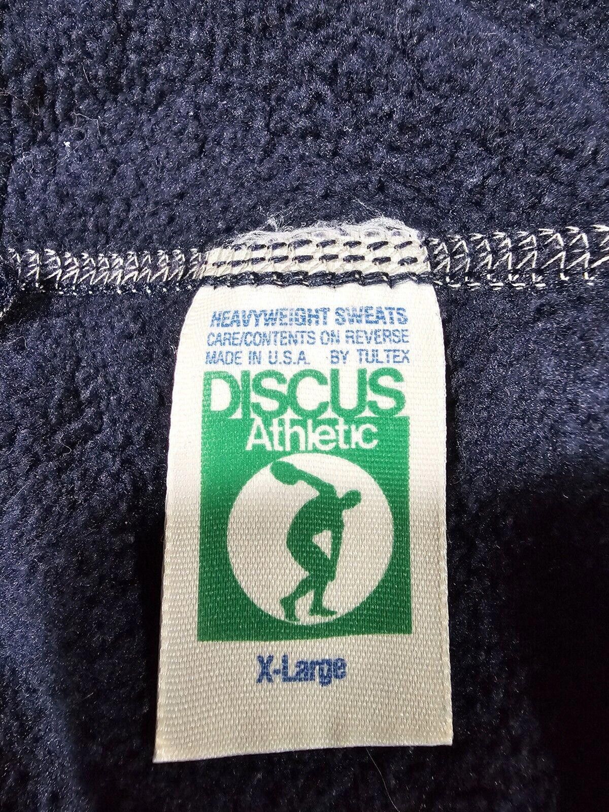 Designer Vintage Discus Athletic Sweatpants XL Blue Cuffed Joggers Size US 36 / EU 52 - 2 Thumbnail