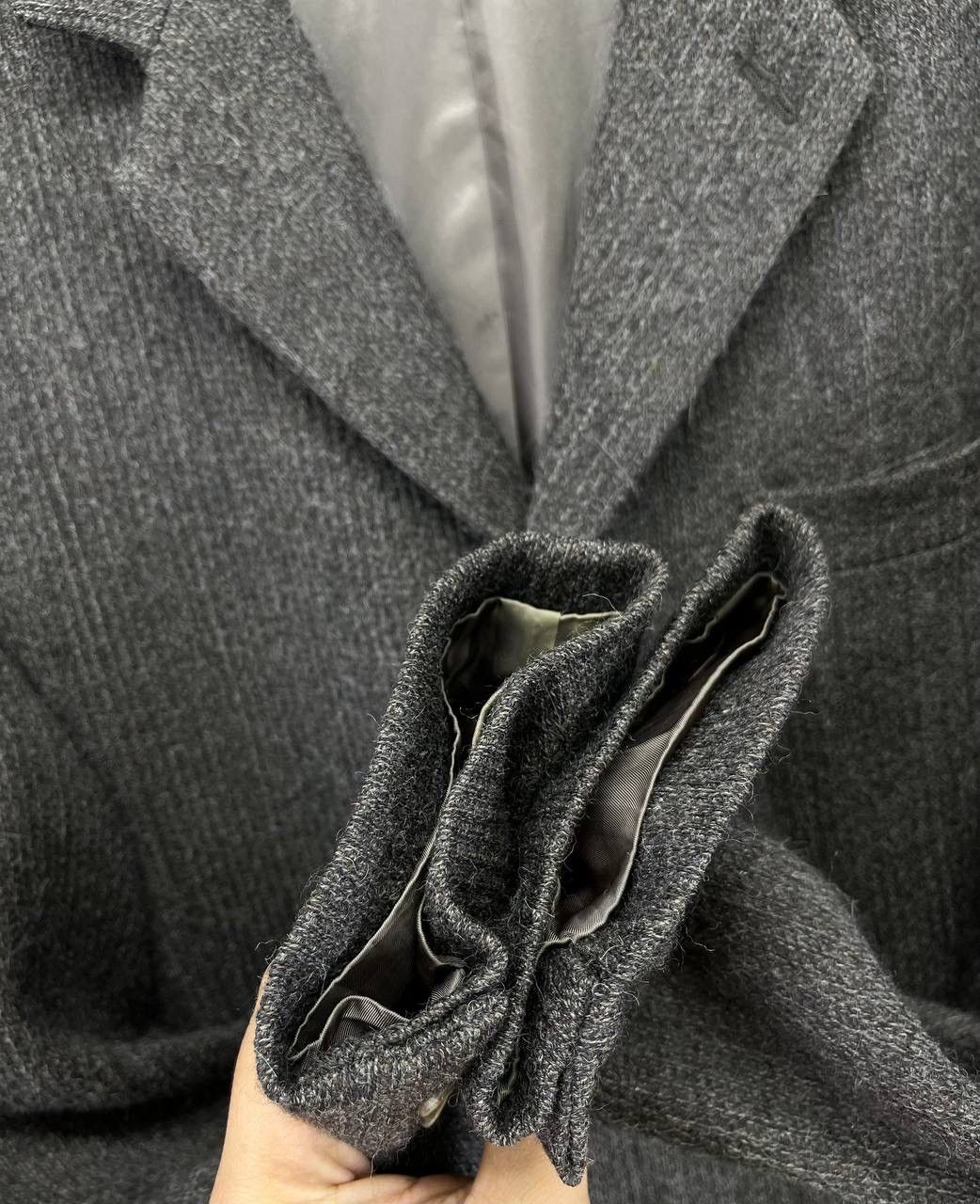 Vintage × Yohji Yamamoto Vintage 80s Yohji Yamamoto Y’S For Men Wool Jacket Size US L / EU 52-54 / 3 - 13 Thumbnail