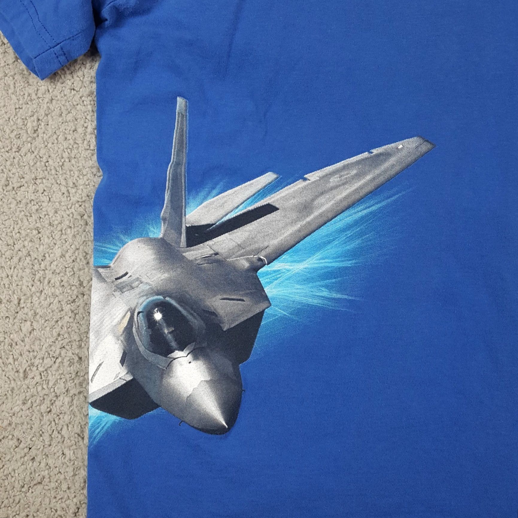 Vintage VINTAGE US Air Force Reserve Fighter Jet T-Shirt Men XL Military USAF Retro 2000s Blue Size US XL / EU 56 / 4 - 4 Thumbnail