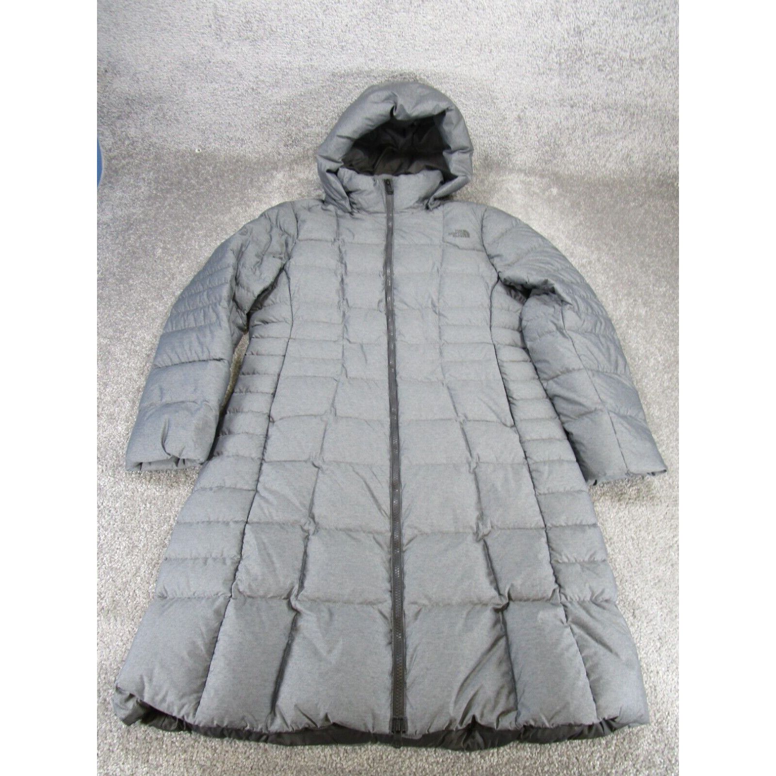image of The North Face Jacket Womens Large Gray 550 Down Puffer Parka in White