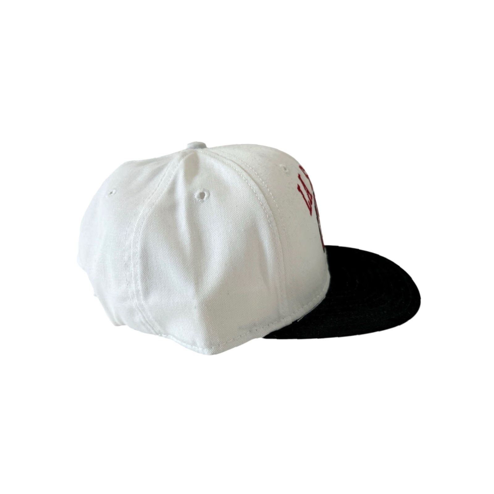 Vintage VINTAGE DeLong Lasalle Lancers Snapback Hat Mens White Adjustable 90s USA Made NWOT Ballcap Size ONE SIZE - 3 Thumbnail