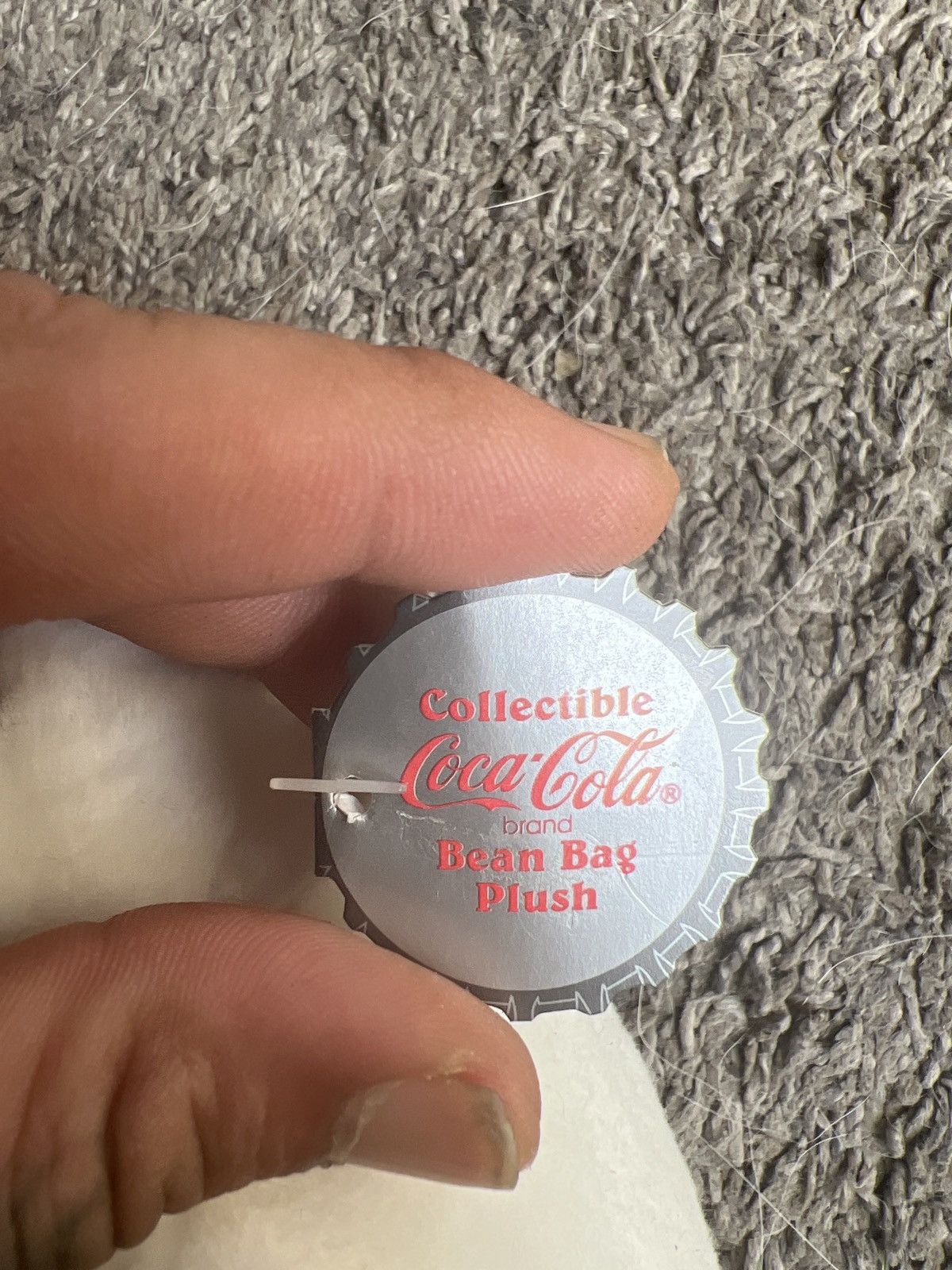 Coca Cola 1997 Coca-Cola Polar Bear With Bottle Bean Bag Plush Size ONE SIZE - 3 Thumbnail