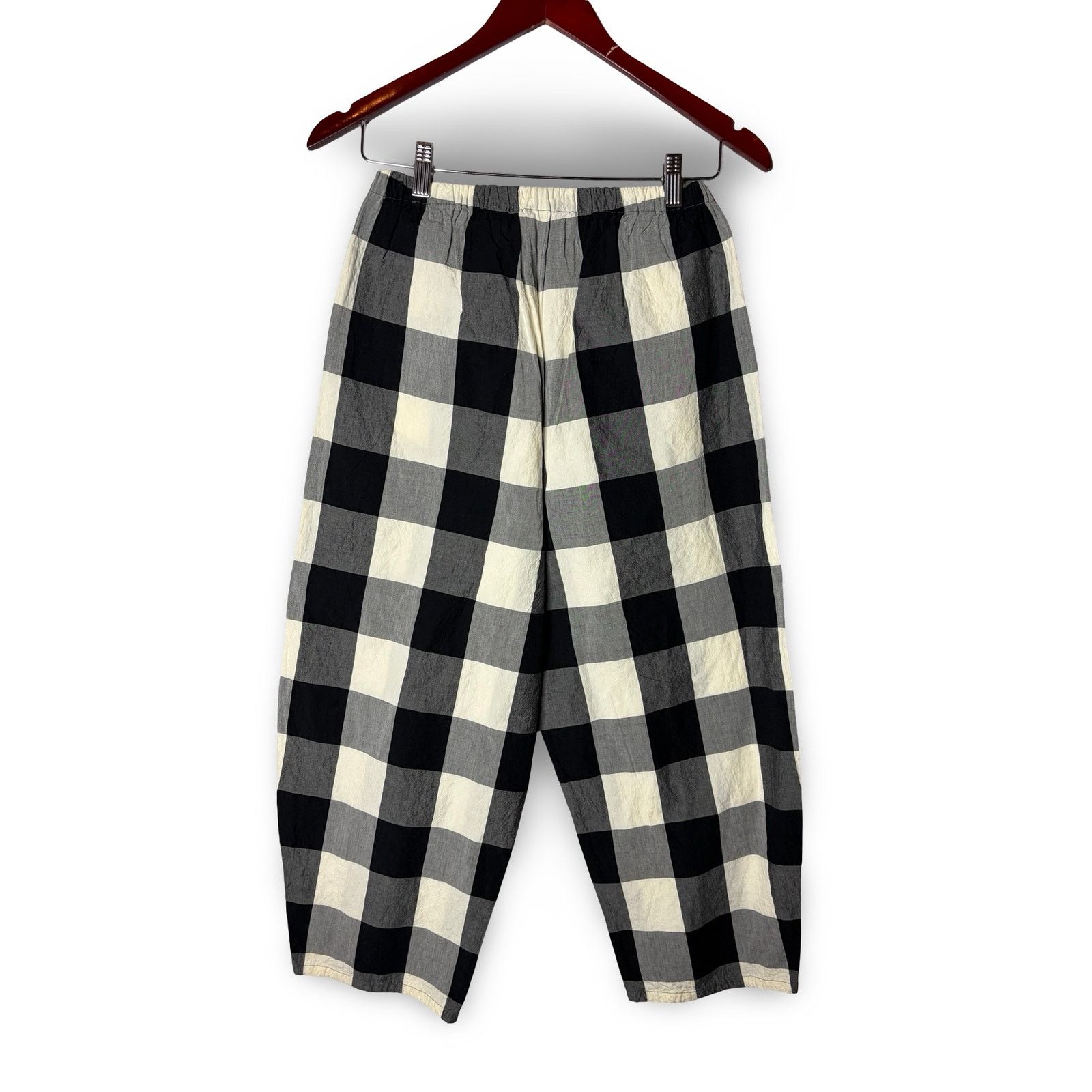 Comme des Garcons × Other Apuntob black white check balloon cropped trousers sz 0 XS Size 24" / US 00 / IT 34 - 4 Thumbnail