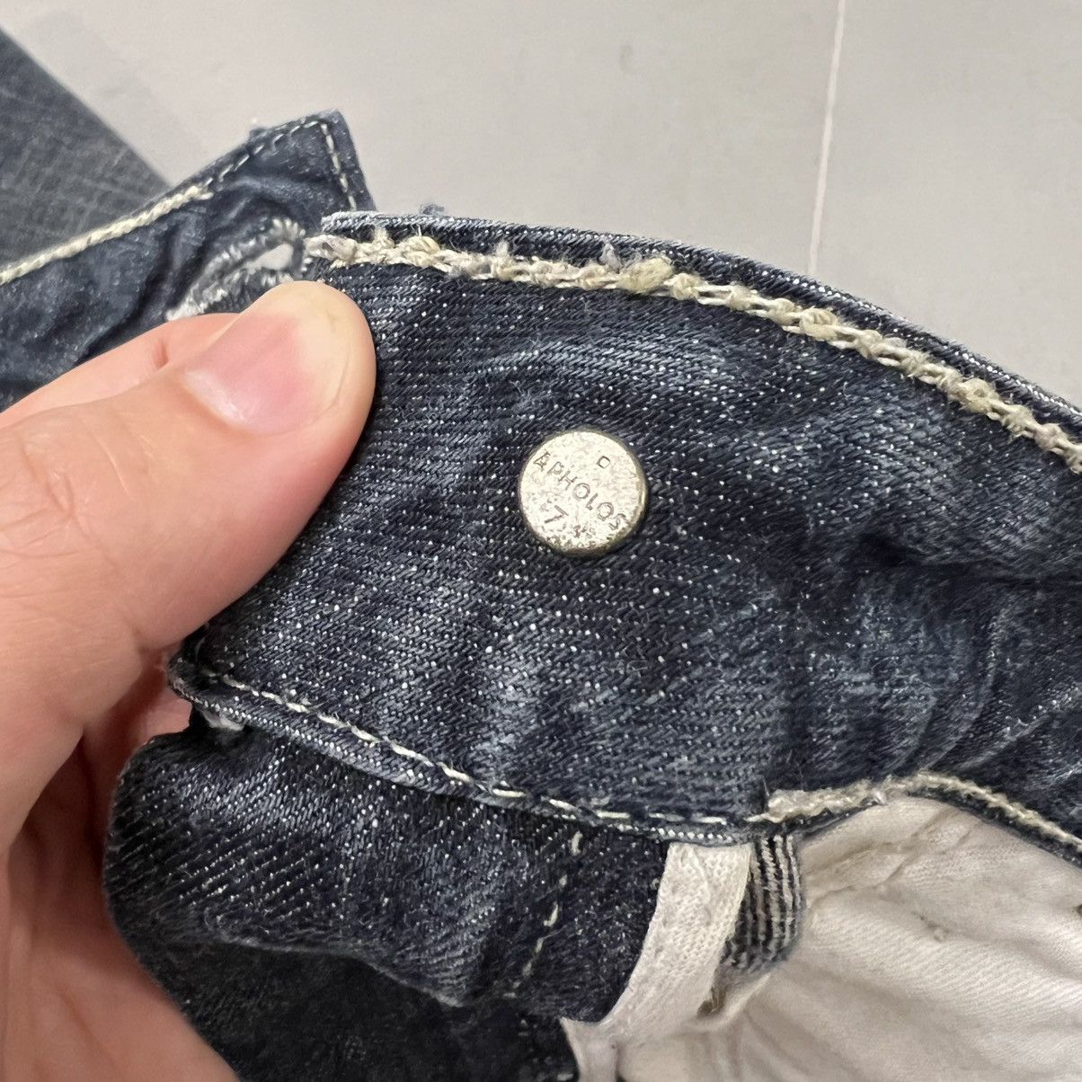 Robins Jeans Robin's Low Rise Selvedge Straight Leg Bootcut Jeans 34x35 Size US 34 / EU 50 - 6 Thumbnail