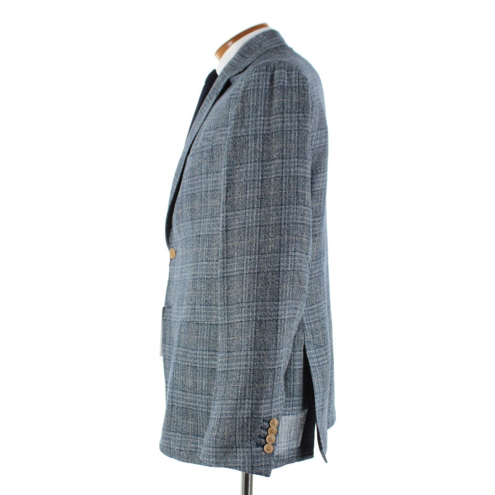 Luciano Barbera Luciano Barbera Sport Coat Size 46 US in Blue Size 46R - 4 Thumbnail