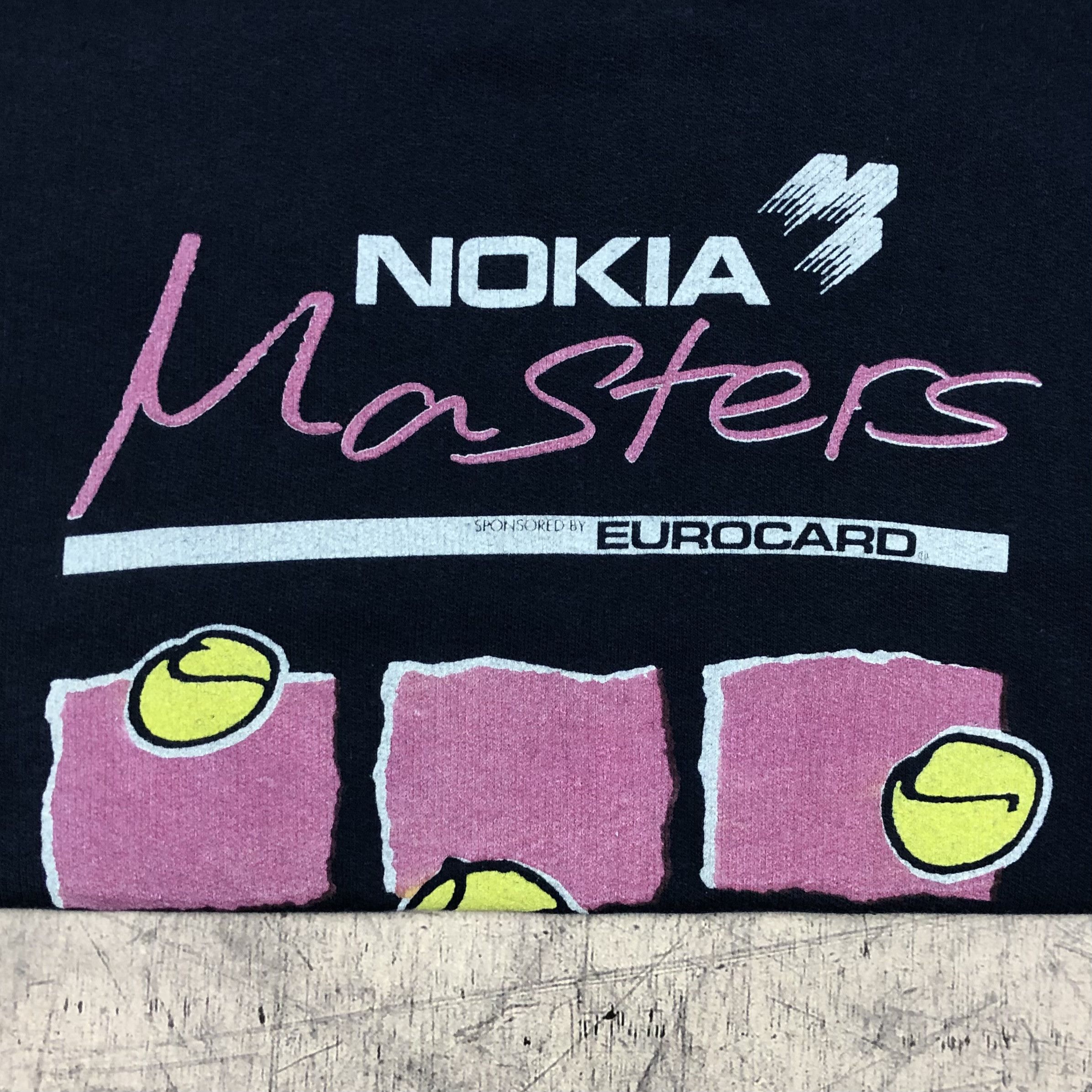 Motorola Vintage 90s Nokia Masters Eurocard Tennis Sweatshirt Size US M / EU 48-50 / 2 - 2 Thumbnail