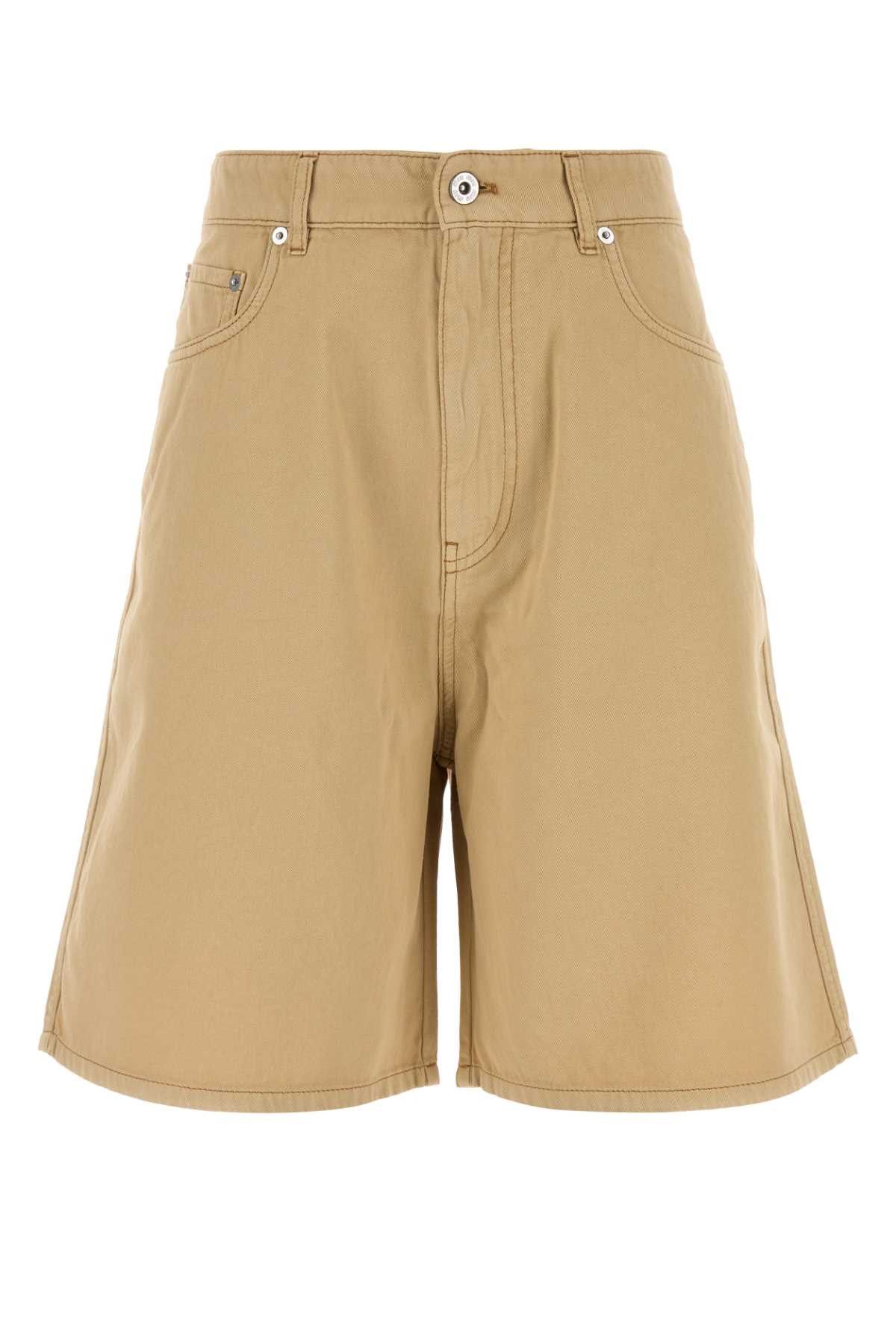 Miu Miu Beige Cotton Bermuda Shorts Size 25" / US 0 / IT 36 - 1 Thumbnail