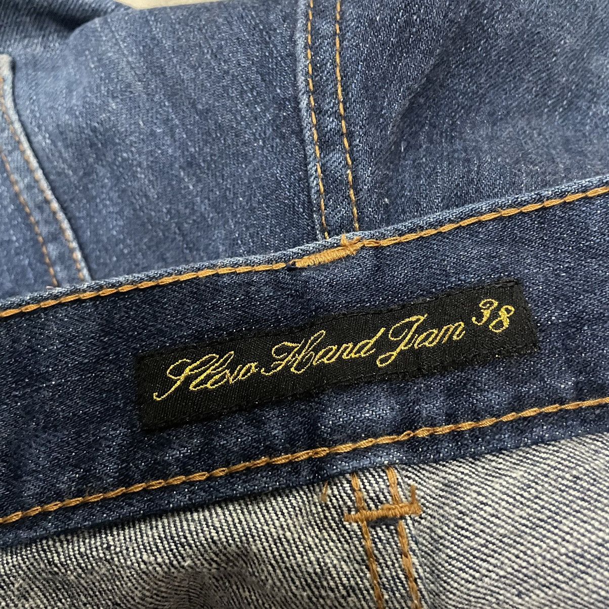 If Six Was Nine × Japanese Brand × Le Grande Bleu (L.G.B.) 🇯🇵 SUPER FLARE FLOW HAND JAM LOW RISE DENIM PANTS Size US 30 / EU 46 - 15 Thumbnail