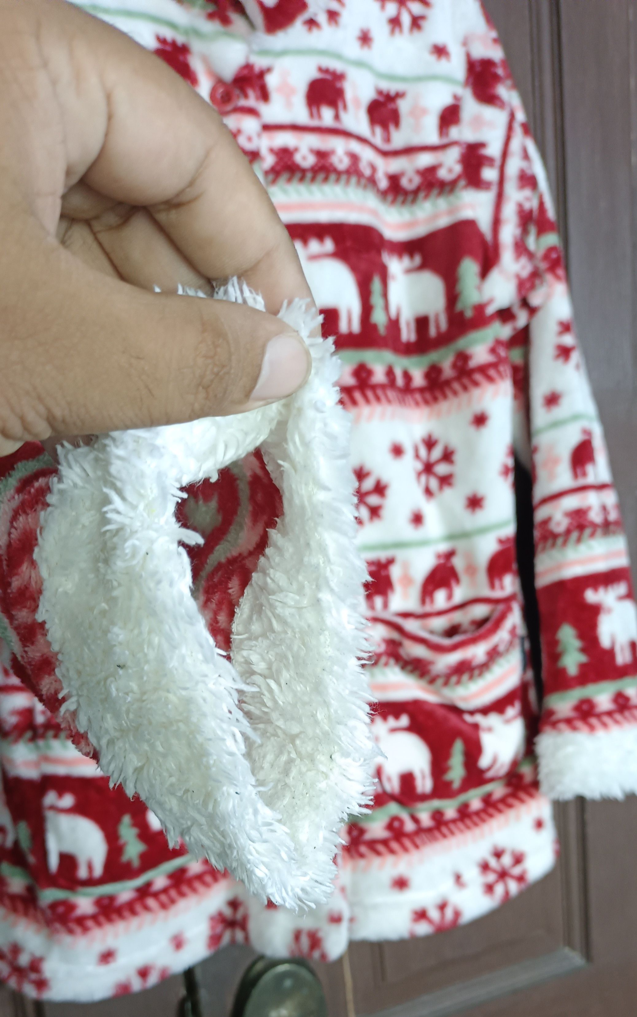 Japanese Brand Moz Sweden Fleece Christmas Printed Size US M / EU 48-50 / 2 - 6 Thumbnail