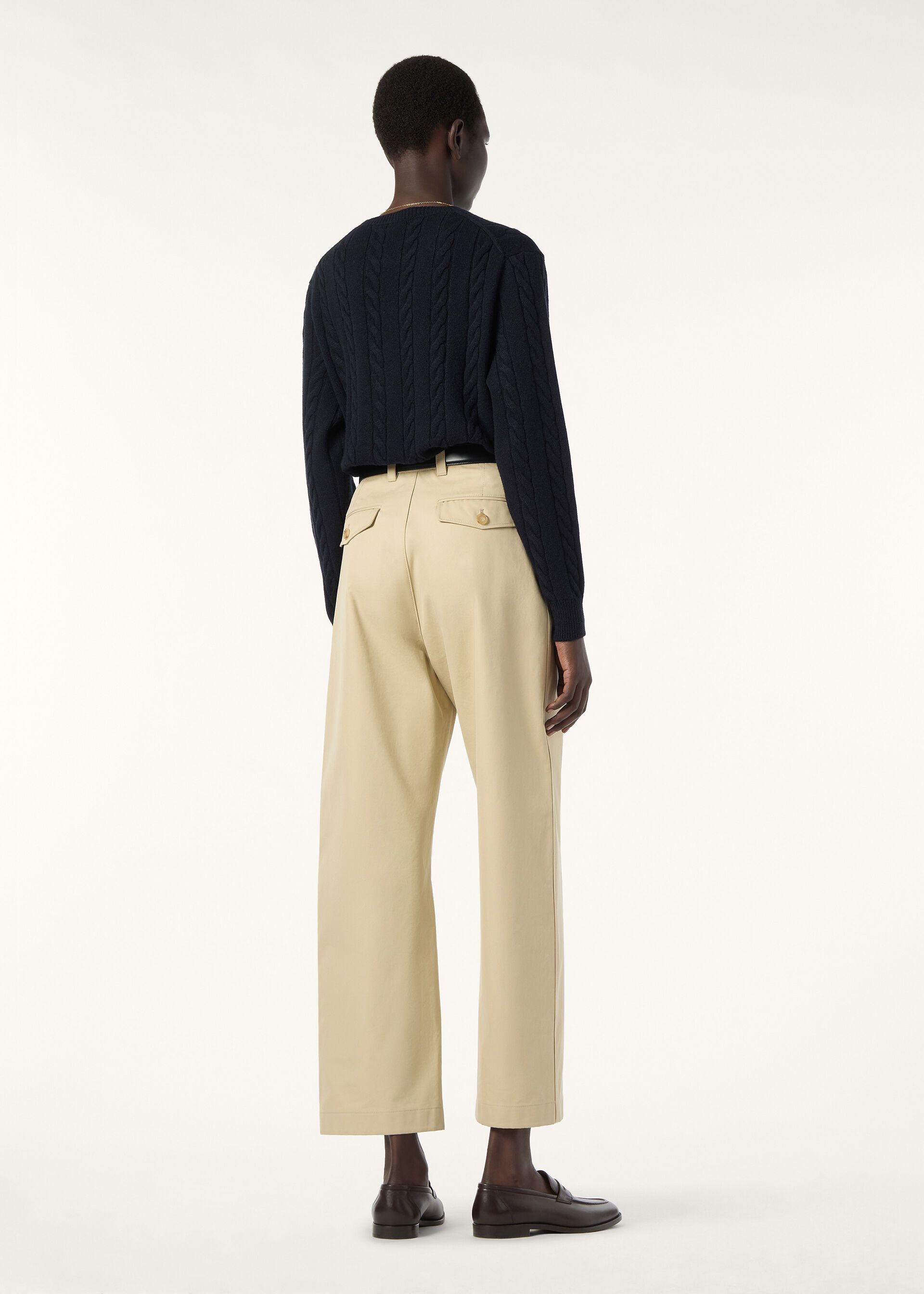 Loro Piana os11x0426 FAQ4509 Cedar Crewneck Sweater in Blue Navy Size M / US 6-8 / IT 42-44 - 5 Thumbnail