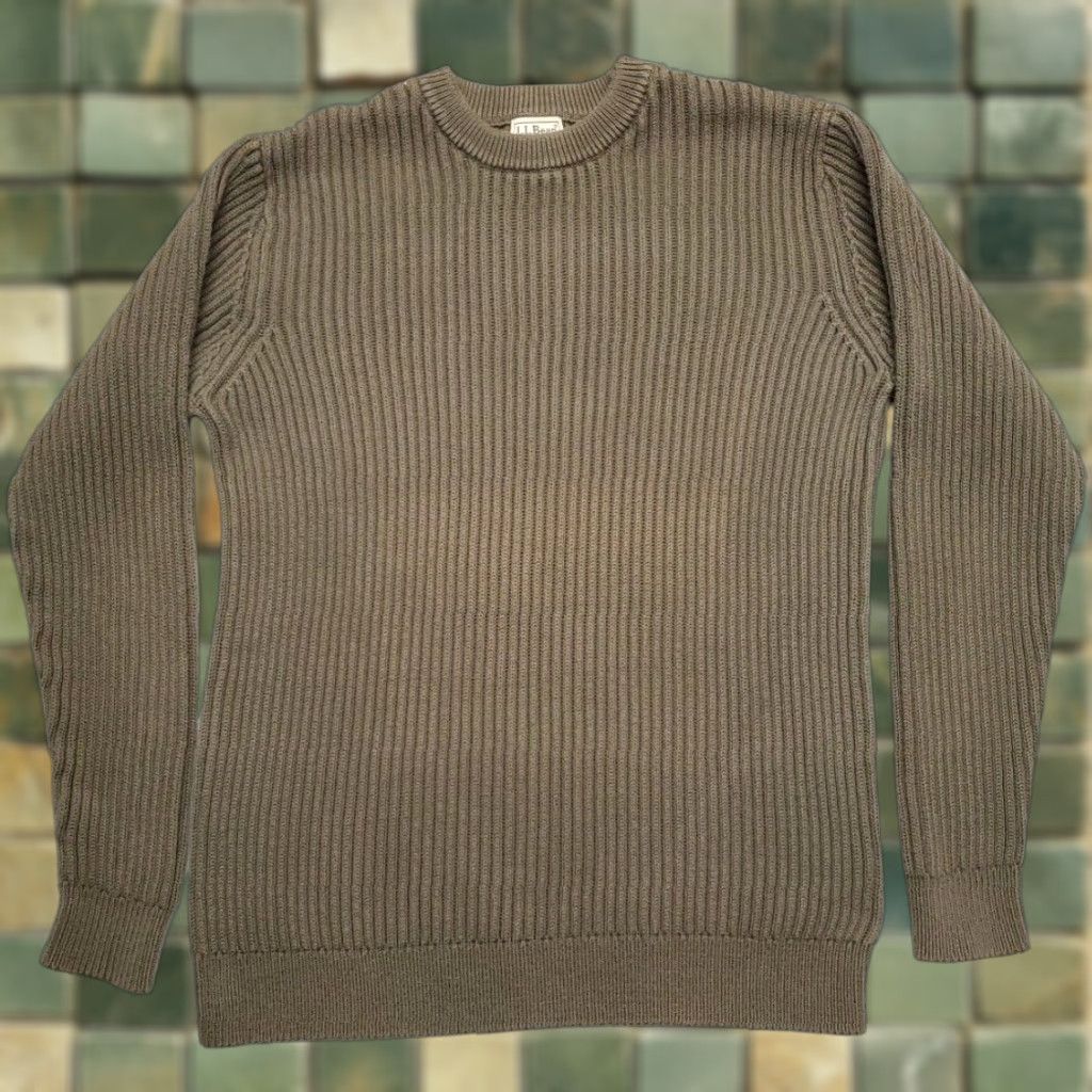 Vintage VINTAGE LL Bean Sweater Mens XL Tall Green Ribbed Long Sleeve Pullover Retro Classic Size US XL / EU 56 / 4 - 1 Thumbnail
