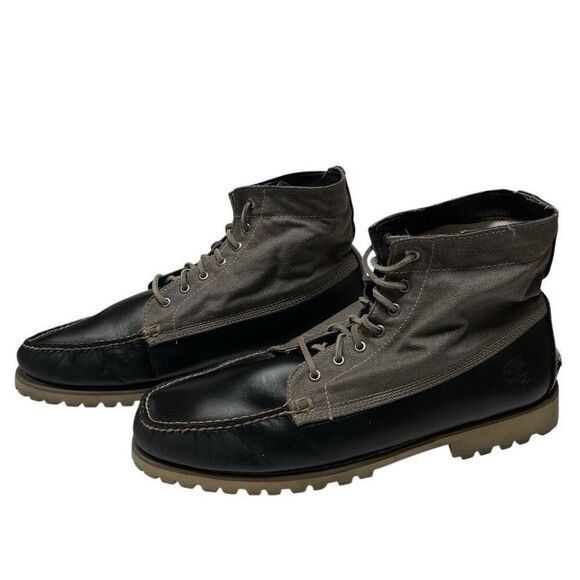 Timberland Timberland Authentic Chukka Mens 13 Lace-Up Boots Canvas Bla Size US 13 / EU 46 - 1 Thumbnail