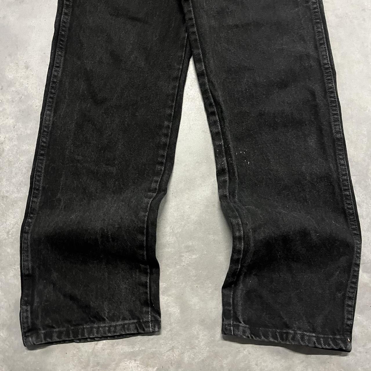 Japanese Brand Crazy Vintage Y2K/2000s Grunge Solid Black Denim Jeans! Size US 30 / EU 46 - 6 Thumbnail