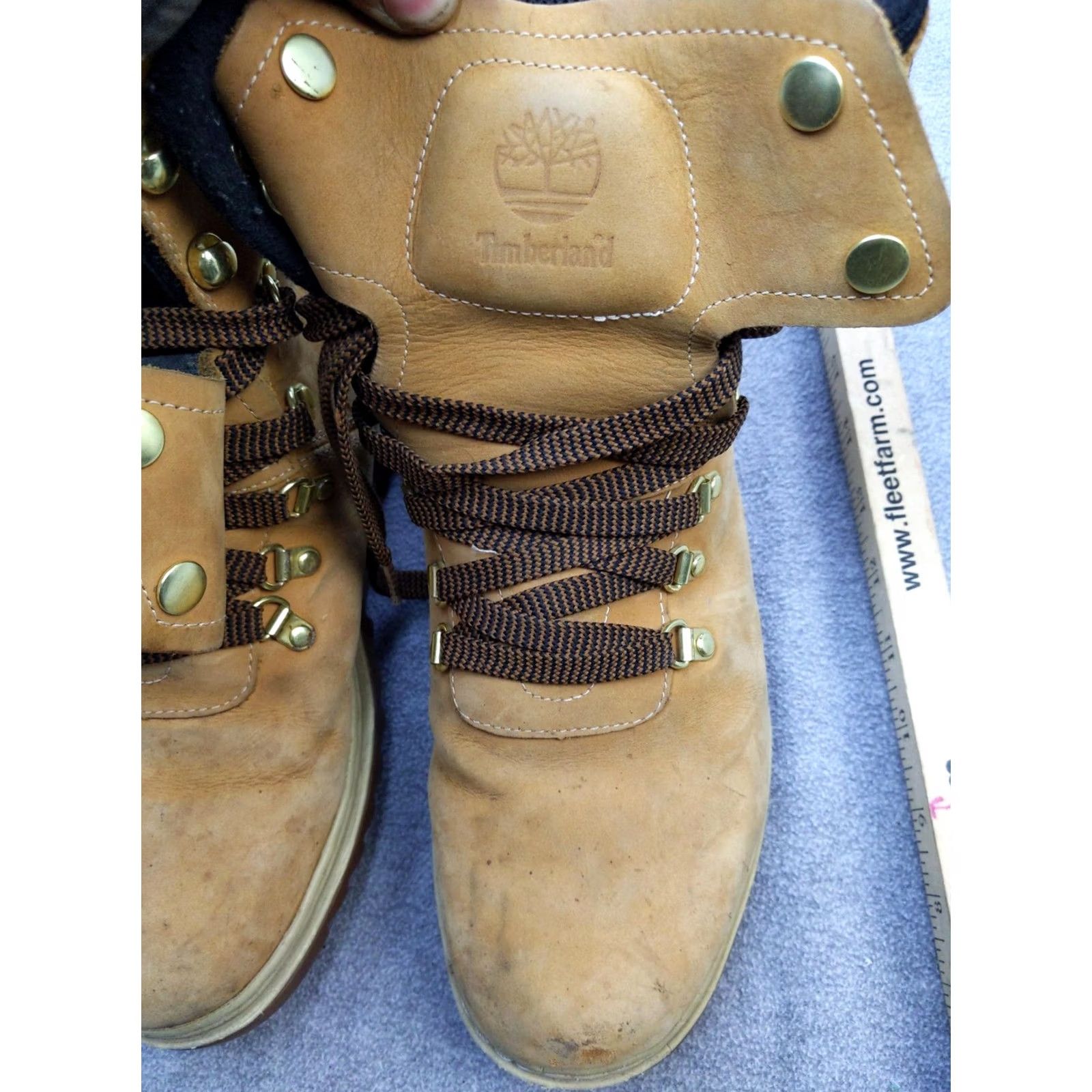 Timberland Timberland Combat Boots Mens 9 43 Brown Nubuck Insulated Ankle Work 9957R Size US 9 / EU 42 - 3 Thumbnail